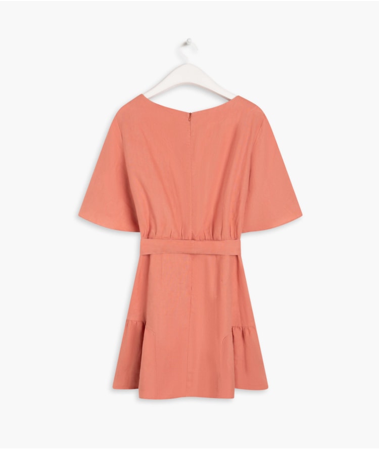 Vestido  Puro Linho  Cora Blush