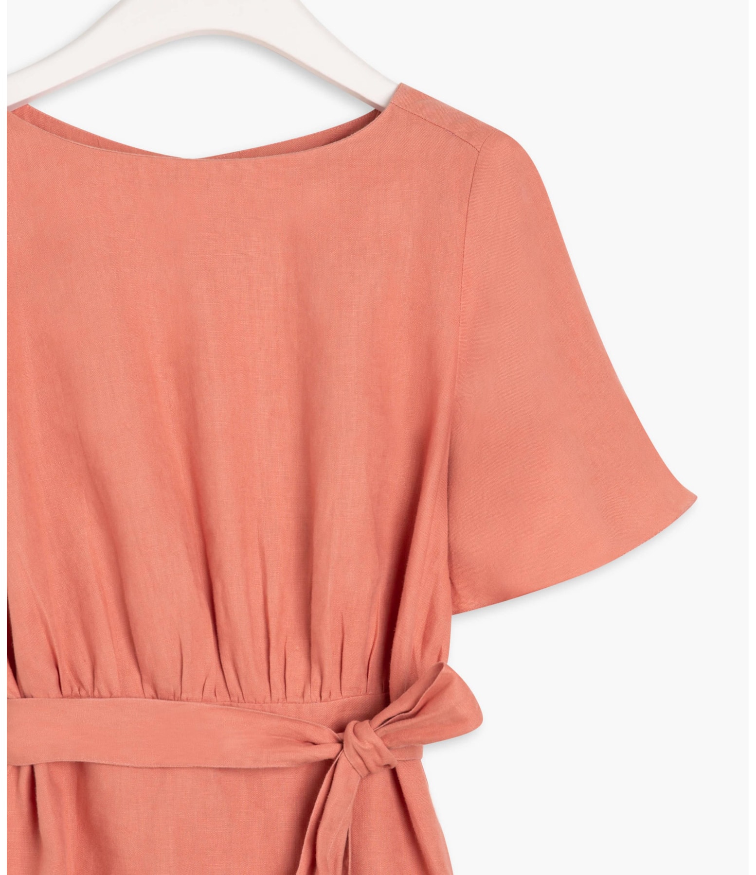 Vestido Puro Linho  Cora Blush