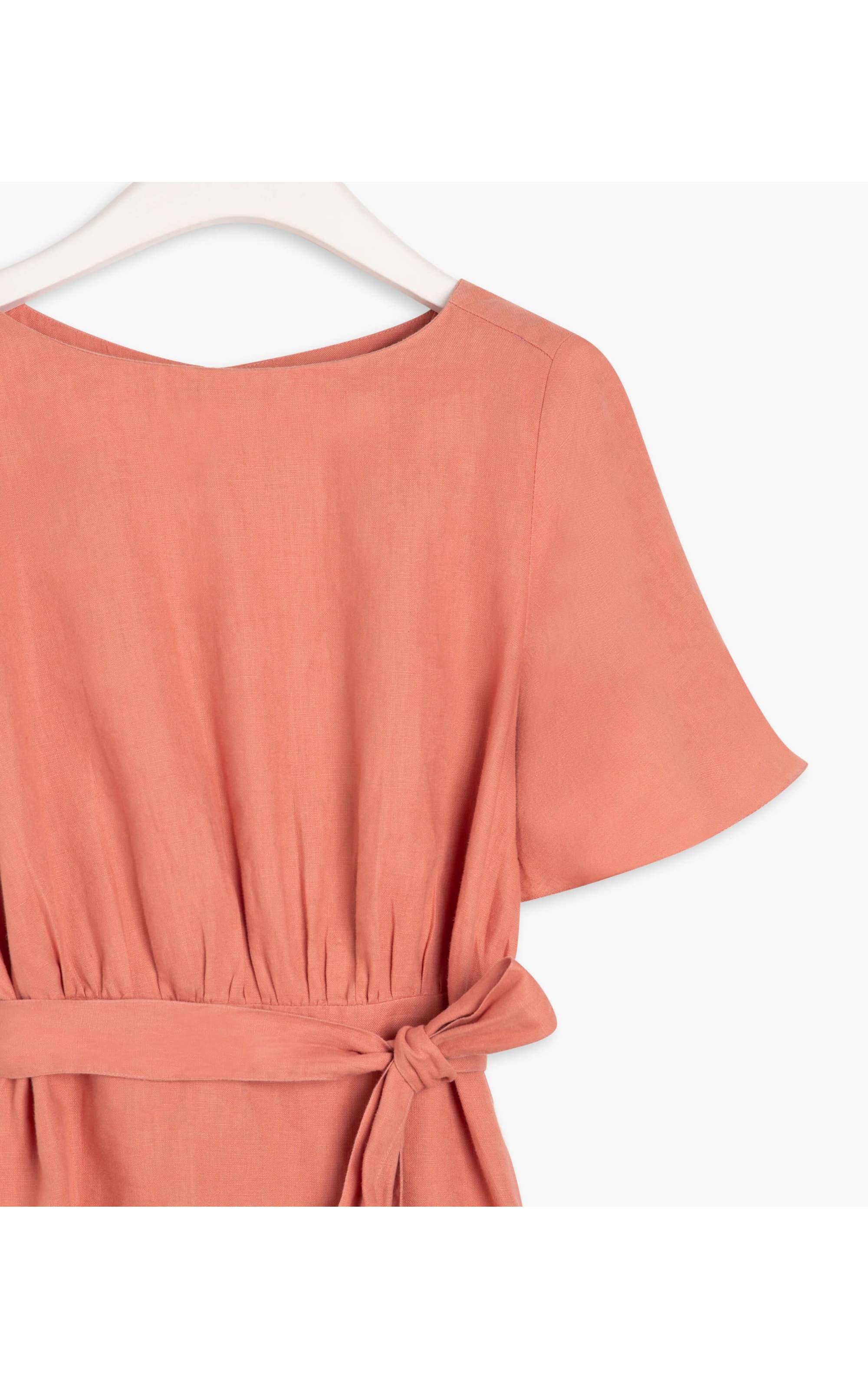 Vestido Puro Linho  Cora Blush