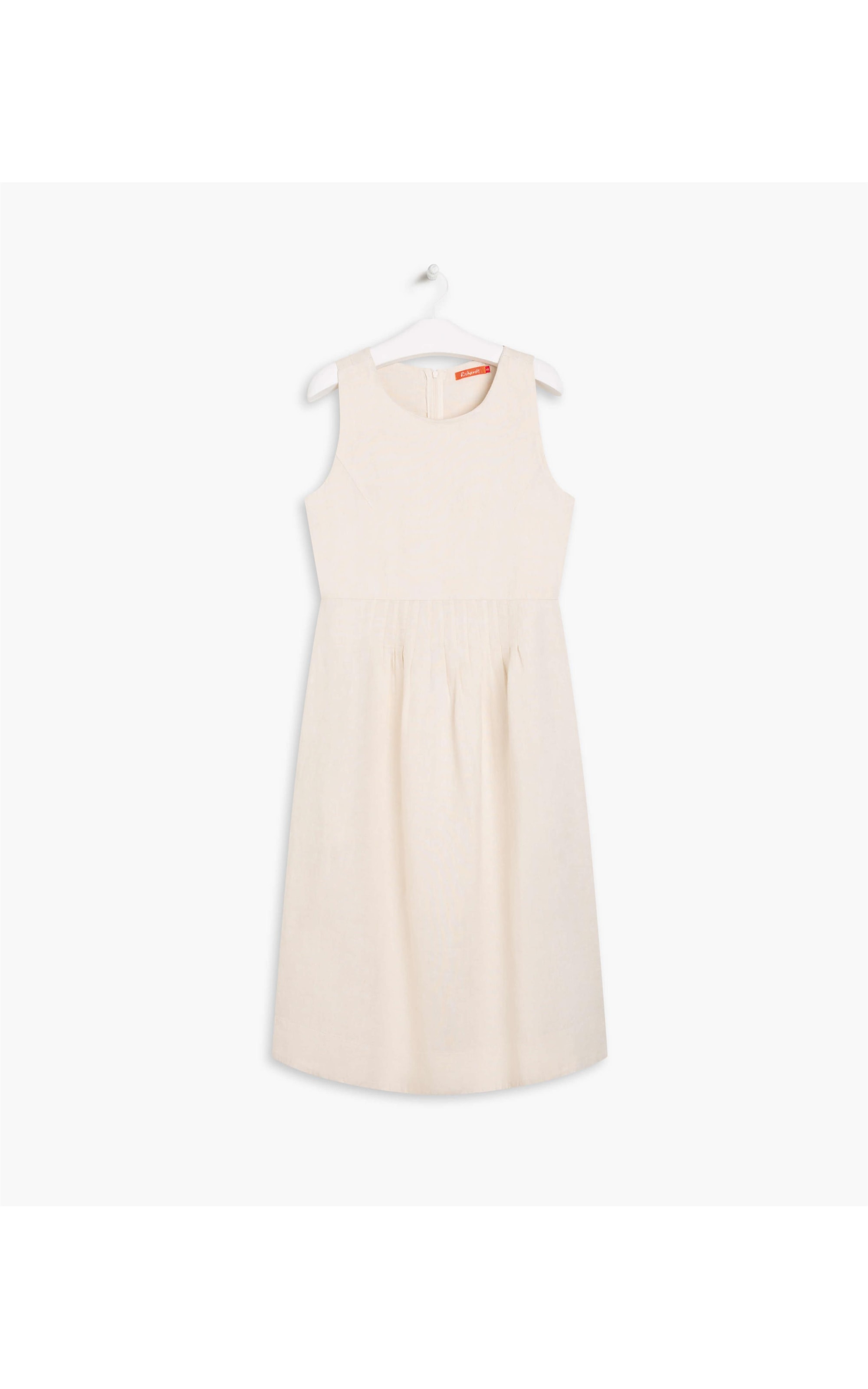 Vestido  Puro Linho Cora Cross Dye Natural