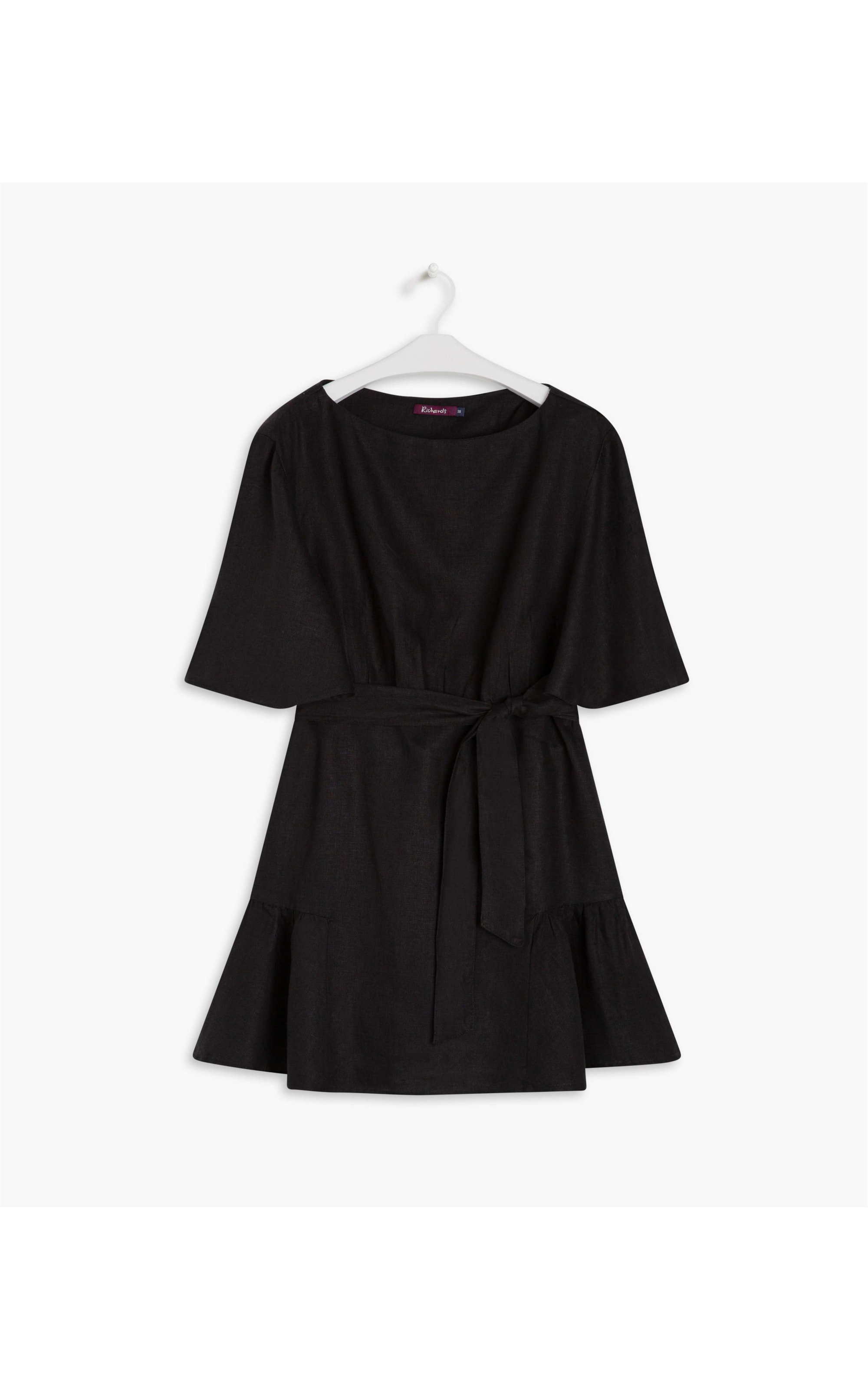 Vestido  Puro Linho  Cora Preto