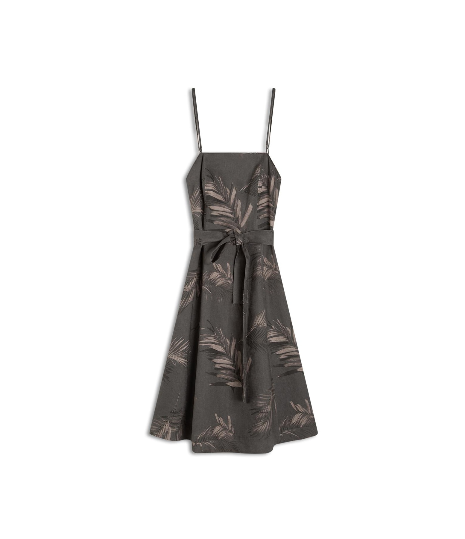 Vestido Puro Linho Diana  Est. Marsala Grafite