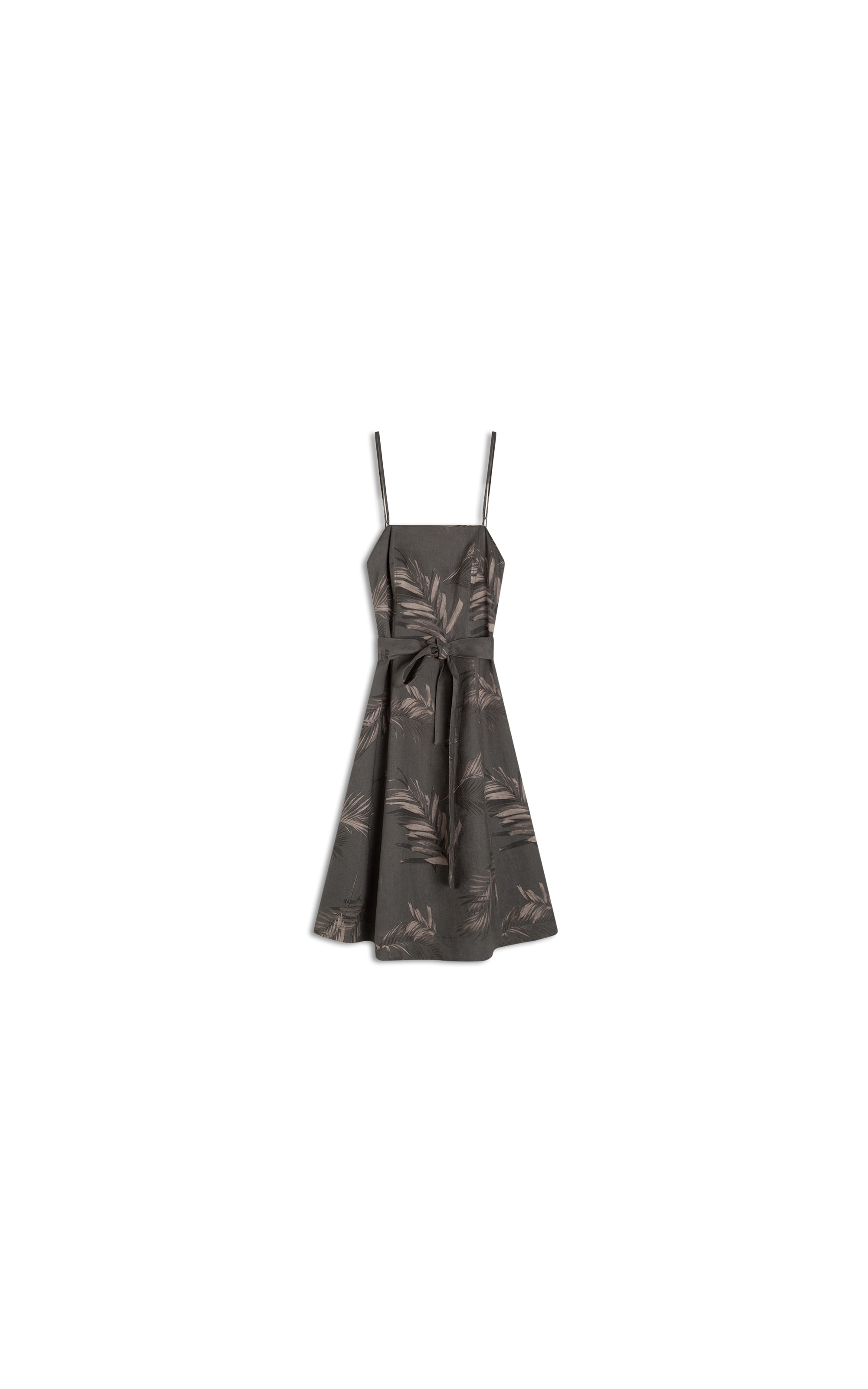 Vestido  Puro Linho Diana  Est. Marsala Grafite