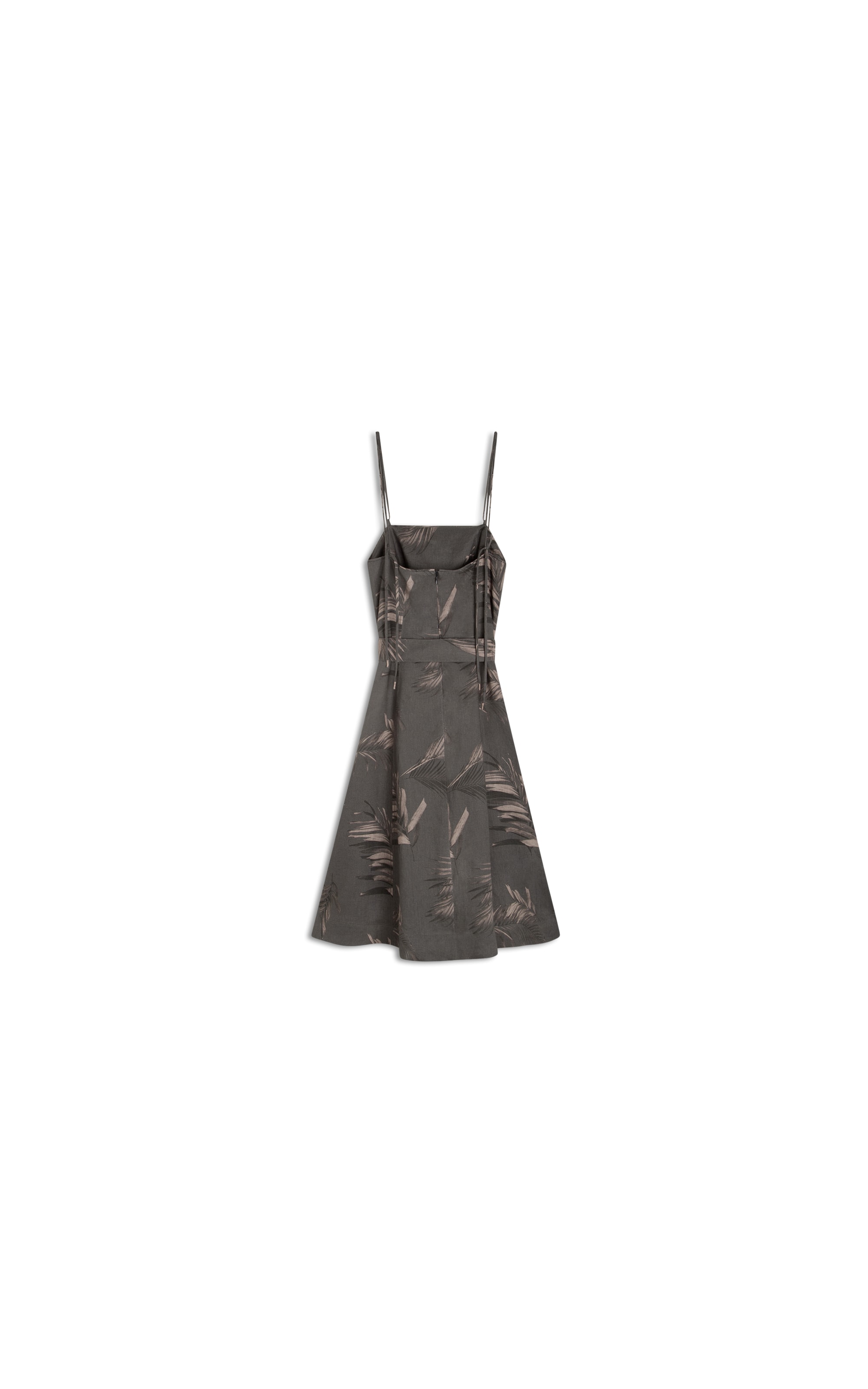 Vestido  Puro Linho Diana  Est. Marsala Grafite