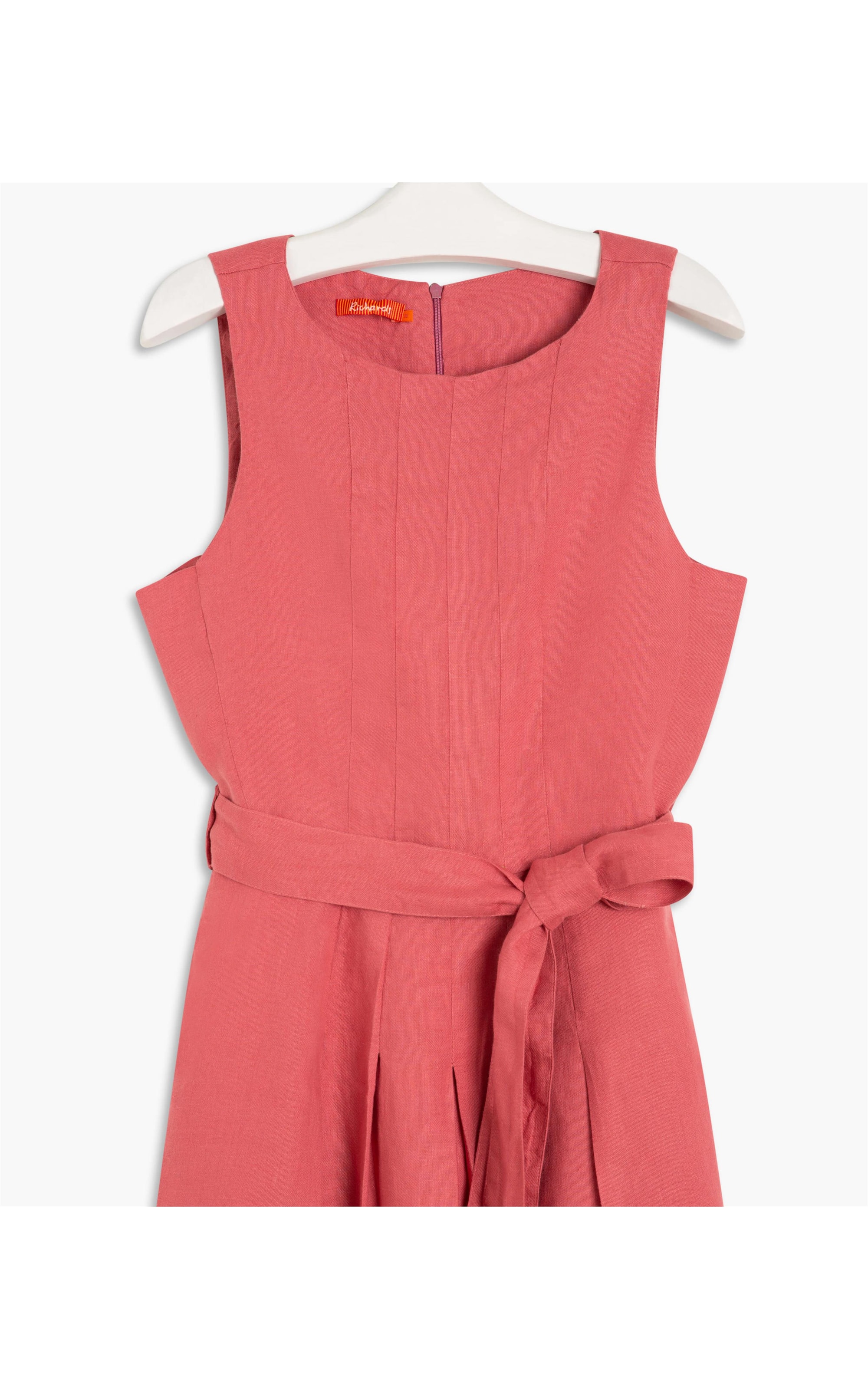 Vestido Puro Linho Ellen Cross Dye Goiaba