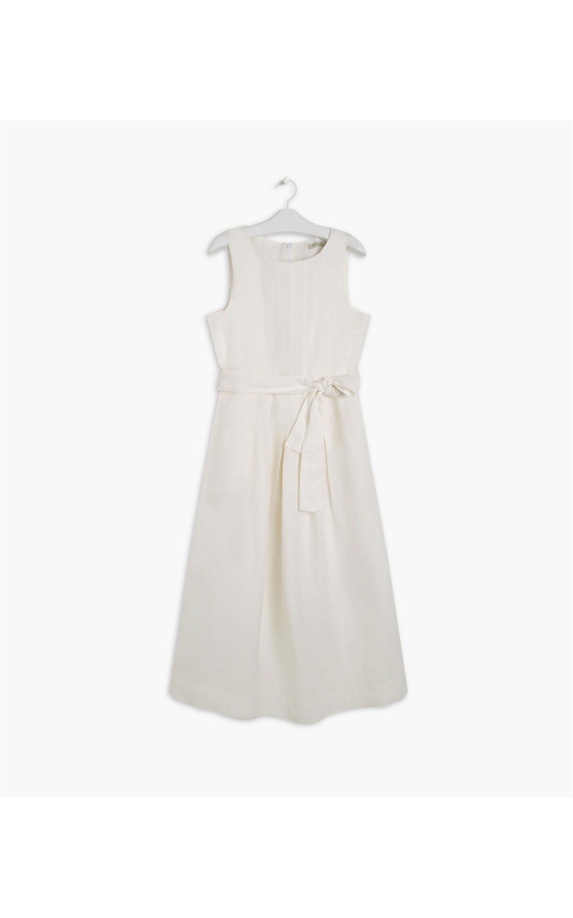 Vestido Puro Linho Ellen Cross Dye Off White