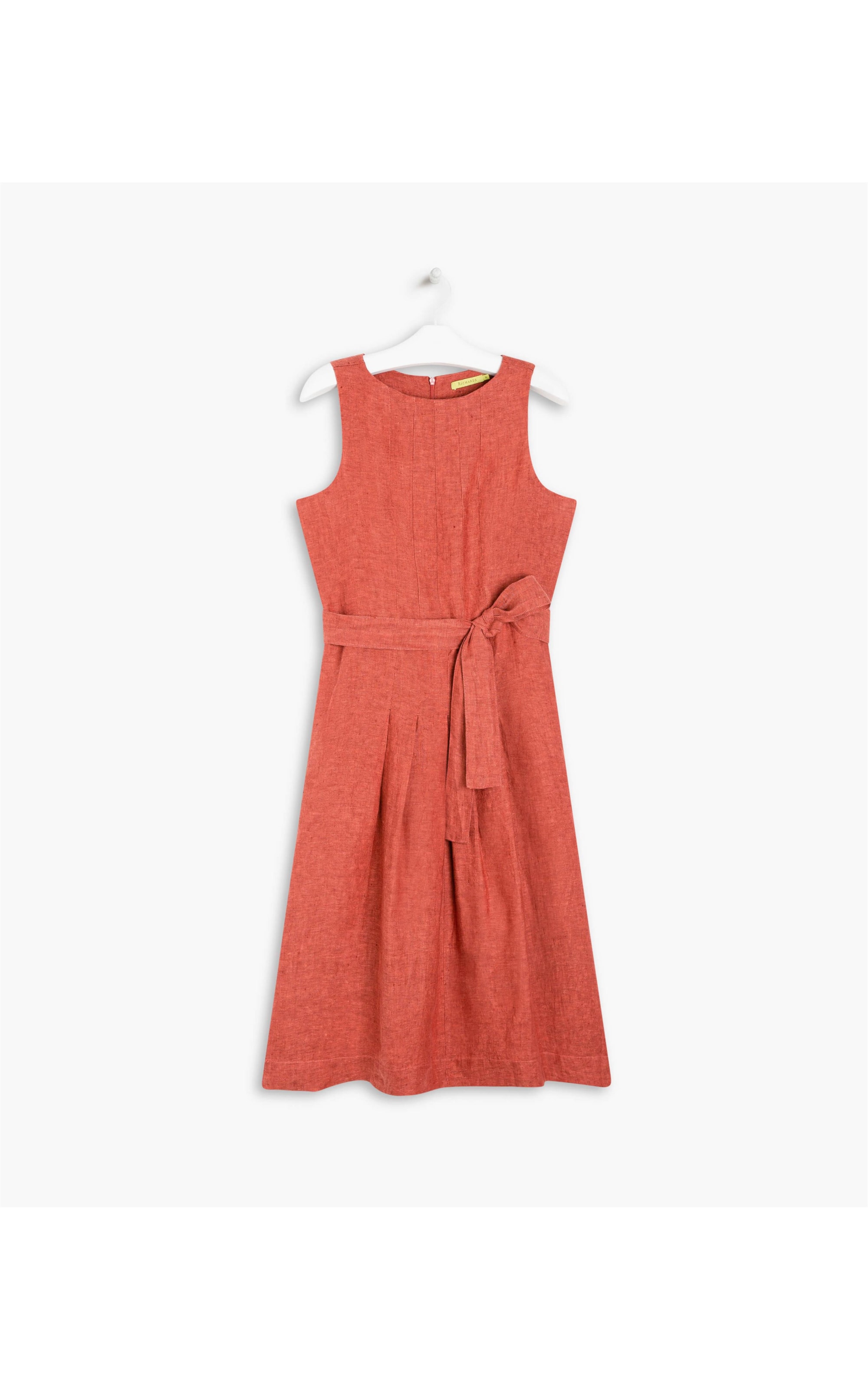 Vestido Puro Linho  Ellen Goiaba