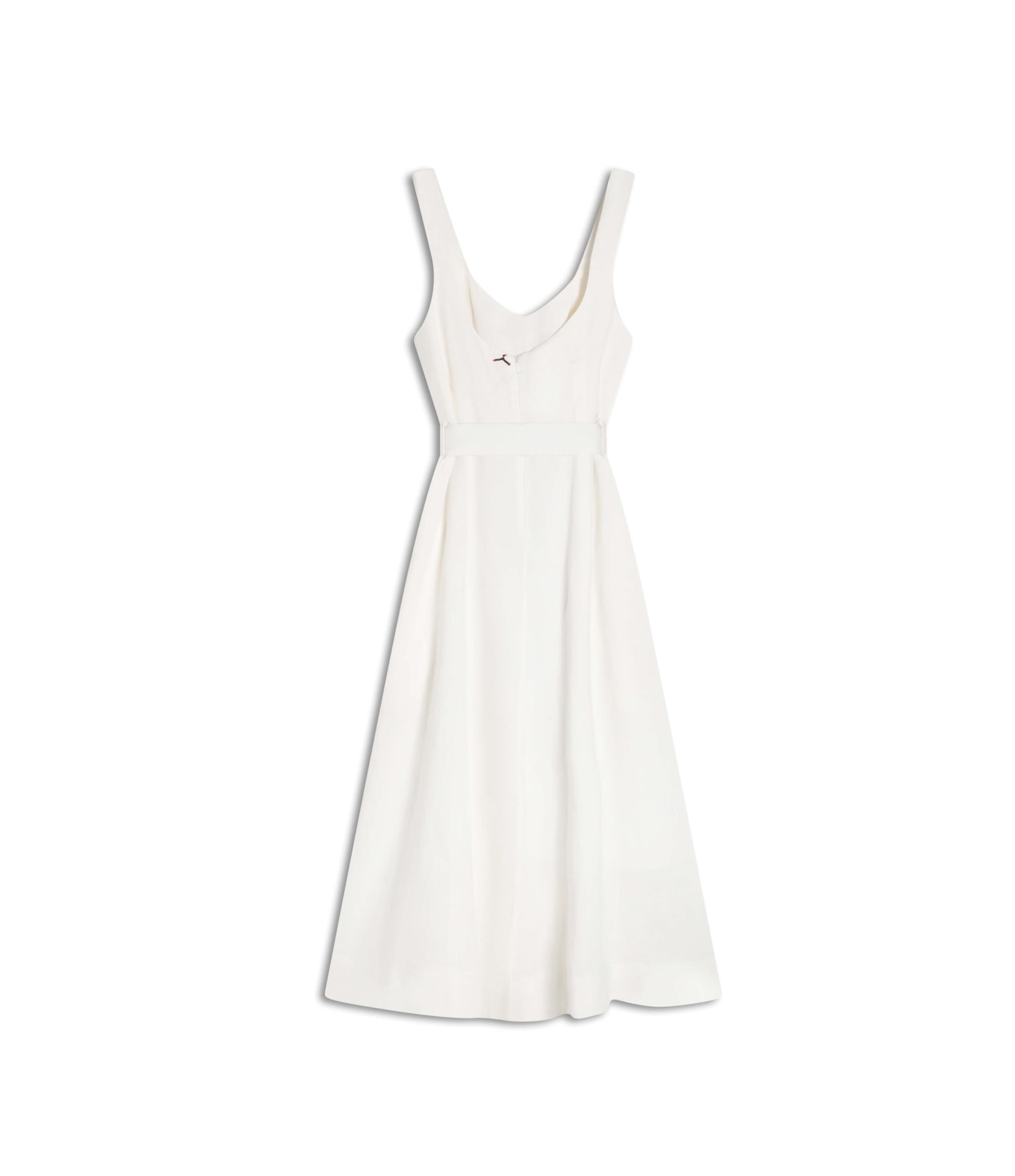 Vestido  Puro Linho Gemma  Liso Branco