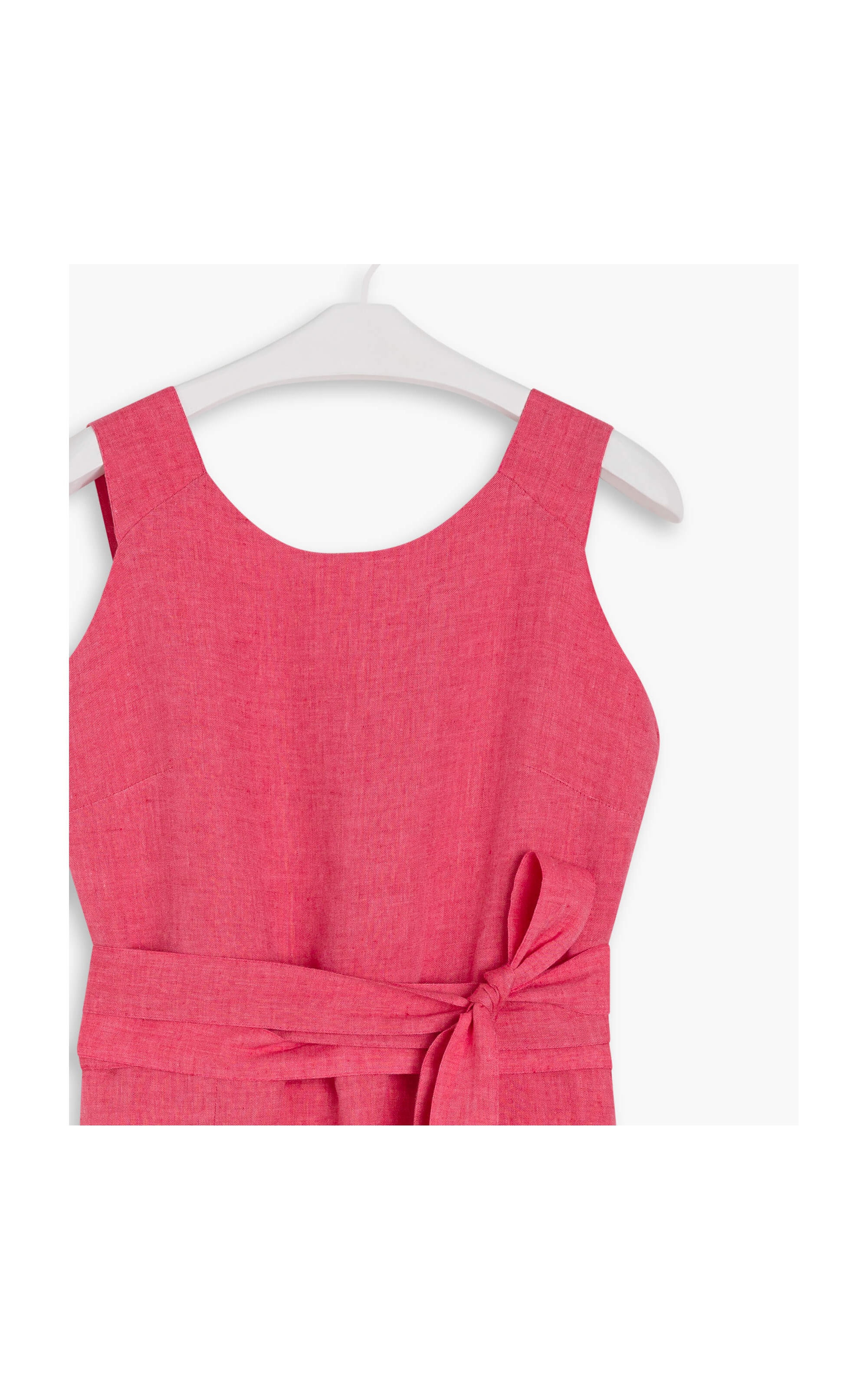 Vestido Puro Linho  Glorinha Vermelho