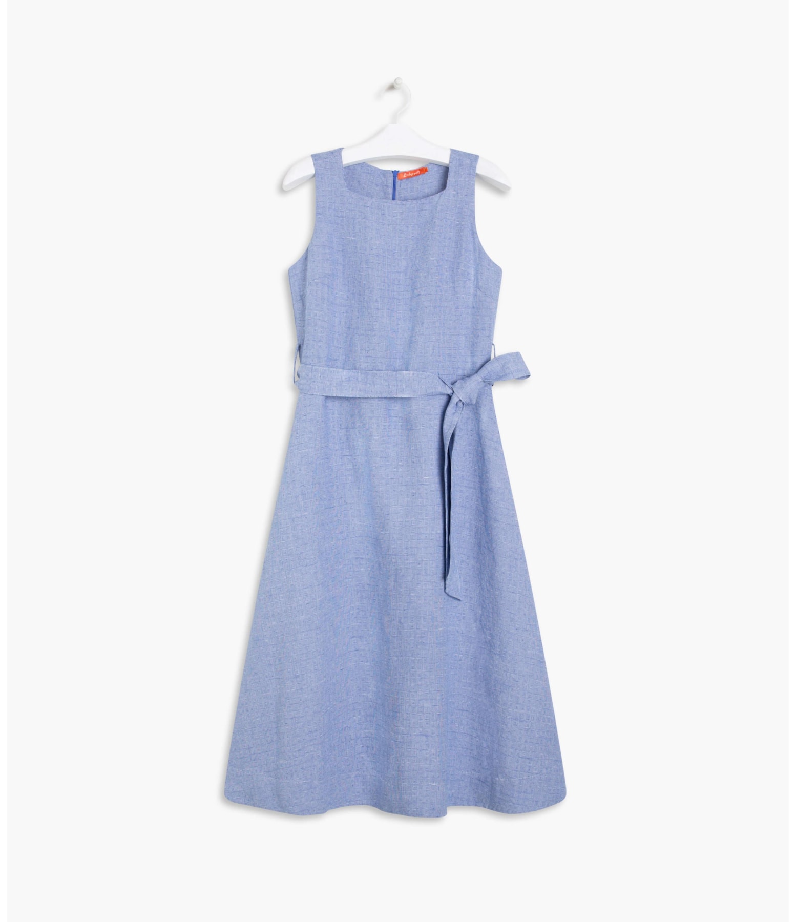 Vestido  Puro Linho  Íris Azul Bic
