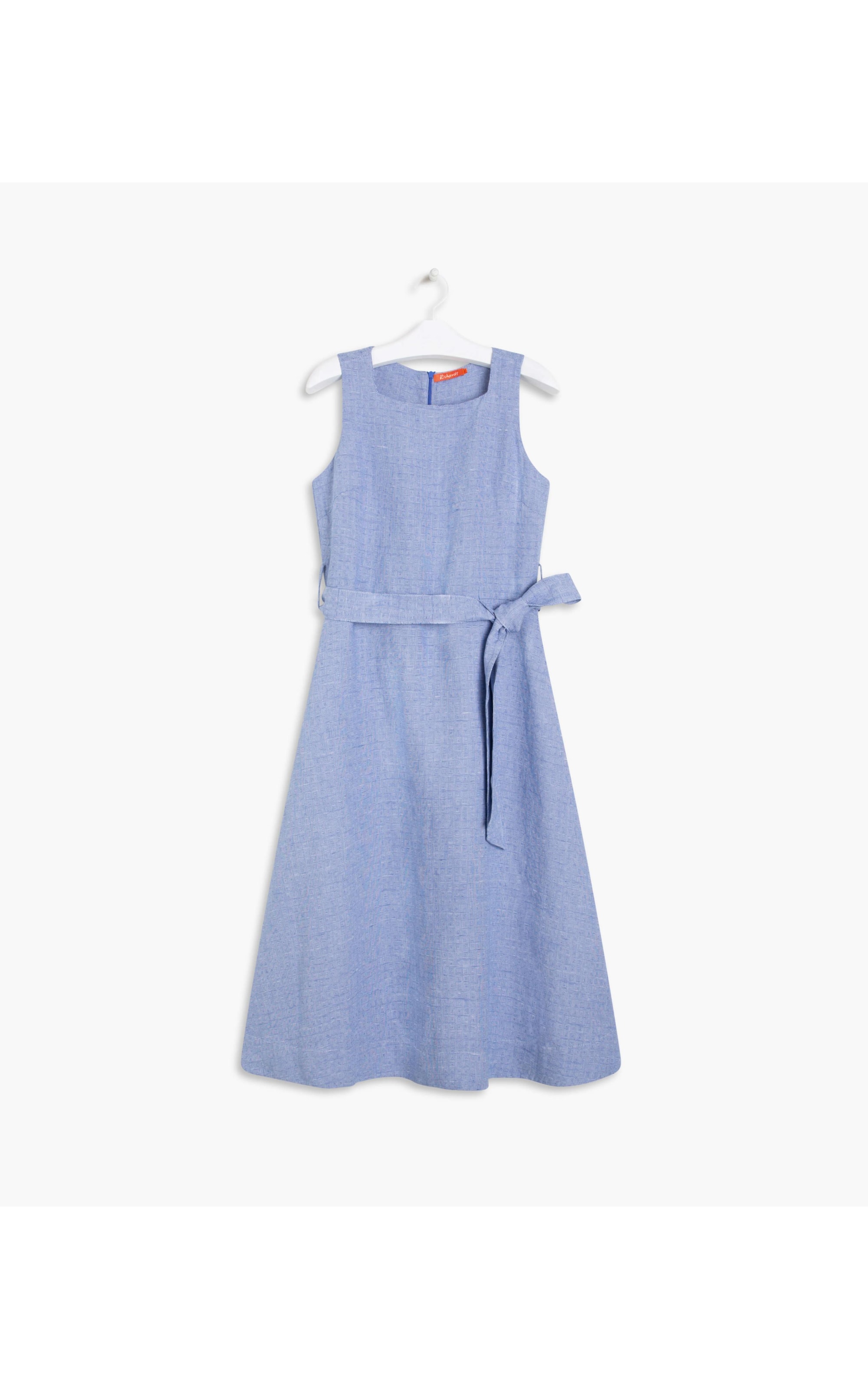 Vestido  Puro Linho  Íris Azul Bic