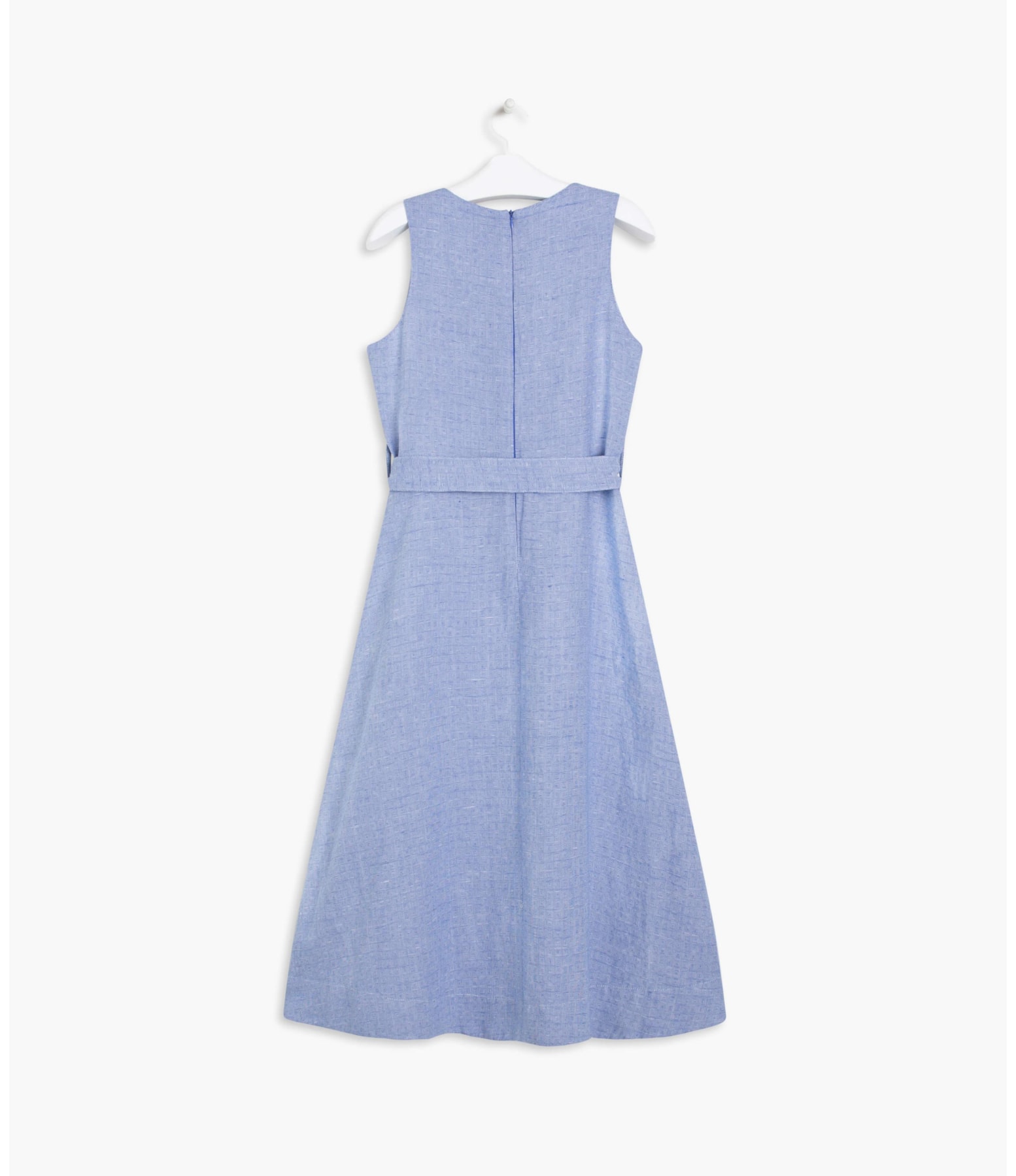Vestido  Puro Linho  Íris Azul Bic