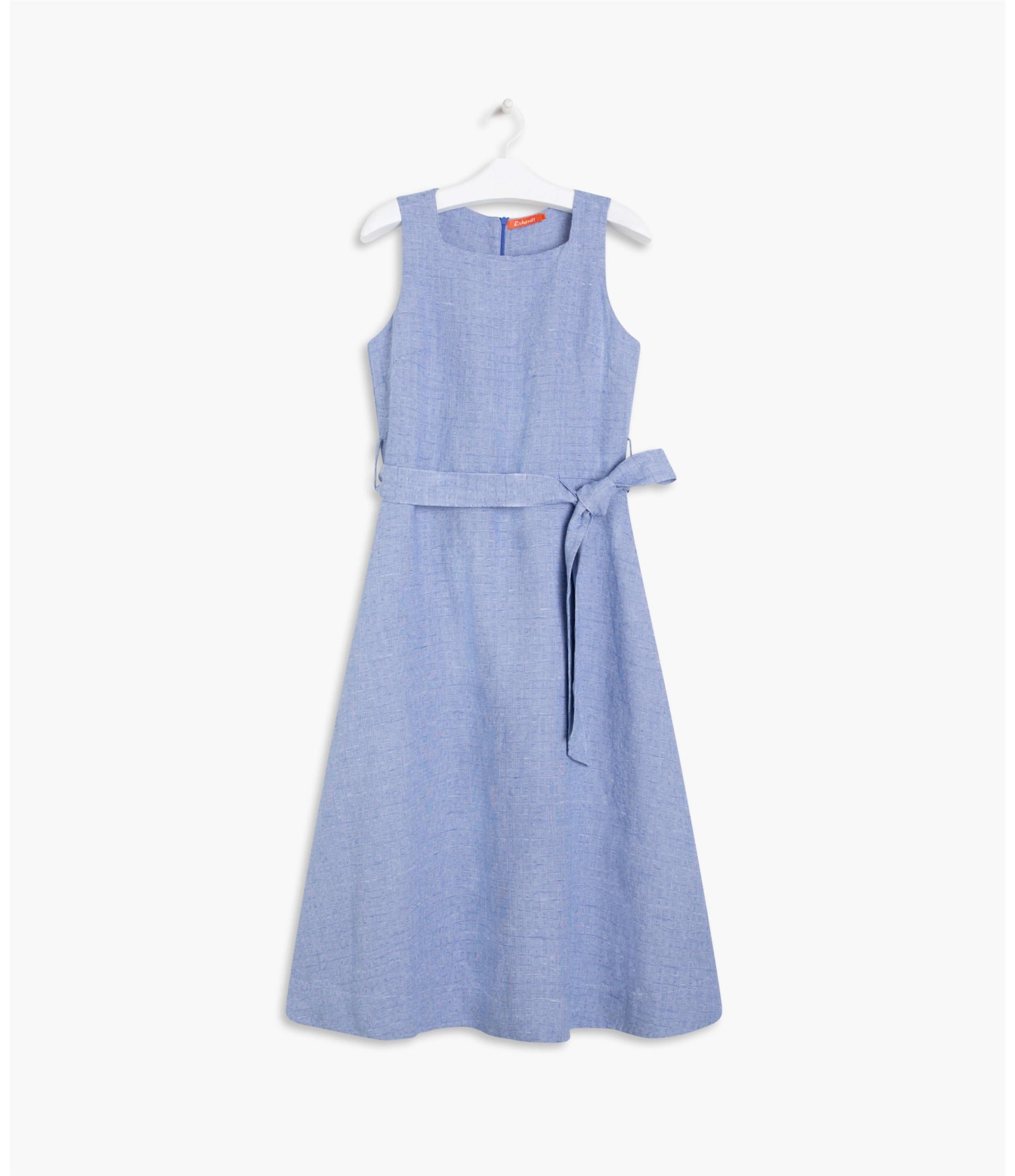 Vestido  Puro Linho  Íris Azul Bic