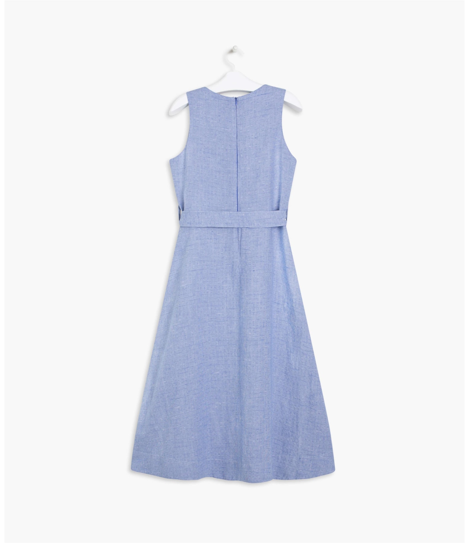 Vestido  Puro Linho  Íris Azul Bic