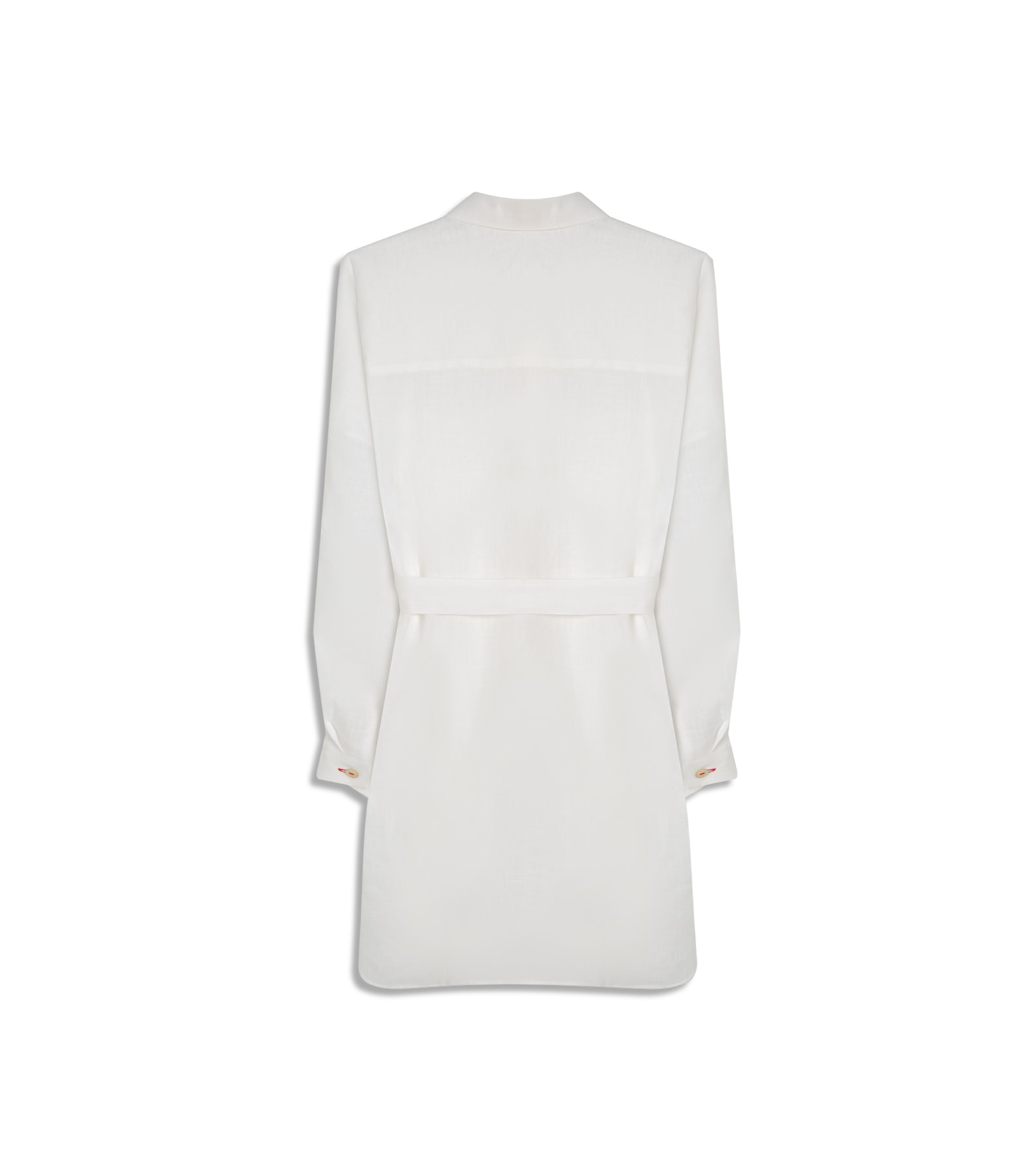 Vestido  Puro Linho Ischia  Liso Branco