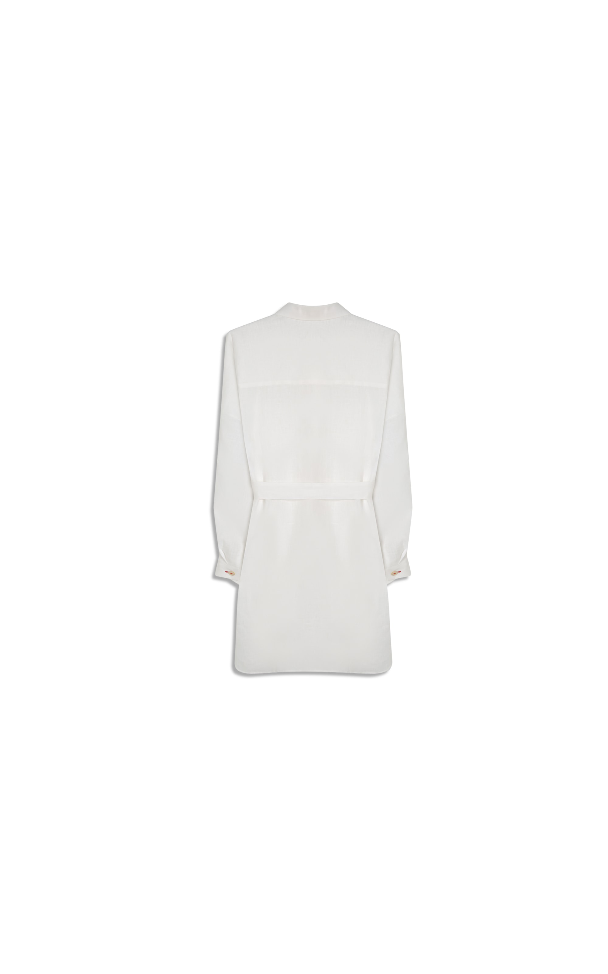 Vestido  Puro Linho Ischia  Liso Branco