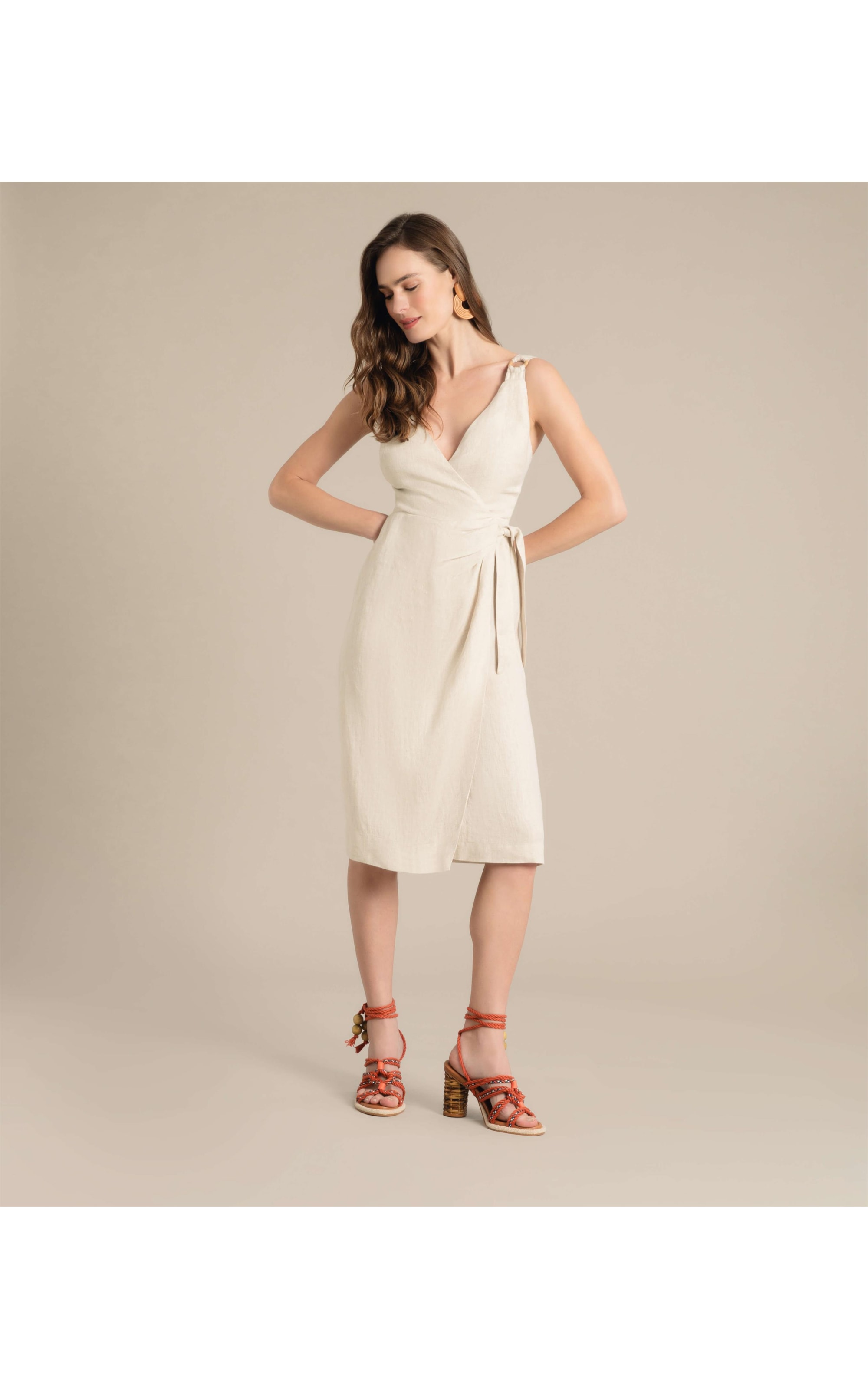 Vestido Puro Linho  Maru Natural
