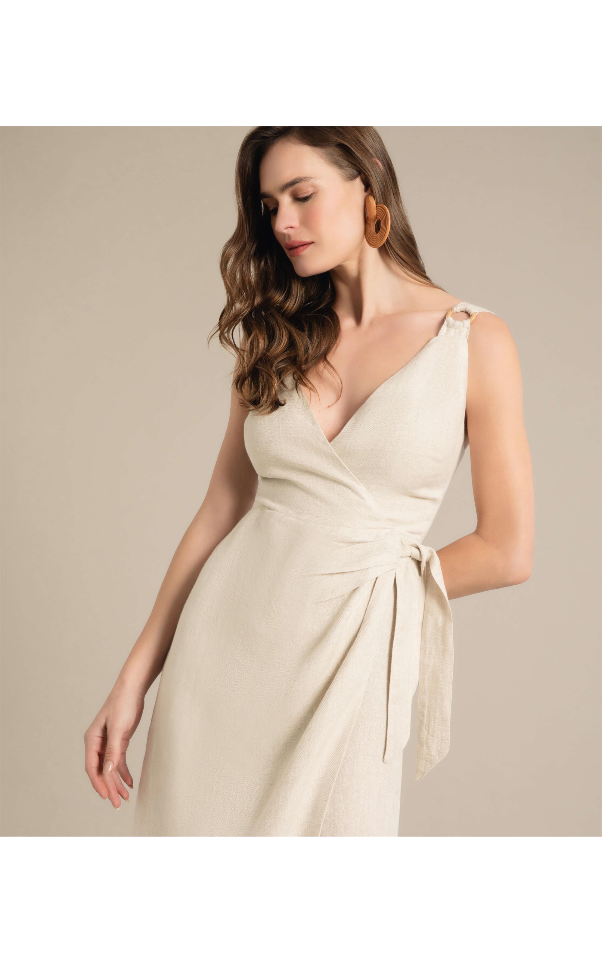 Vestido Puro Linho  Maru Natural