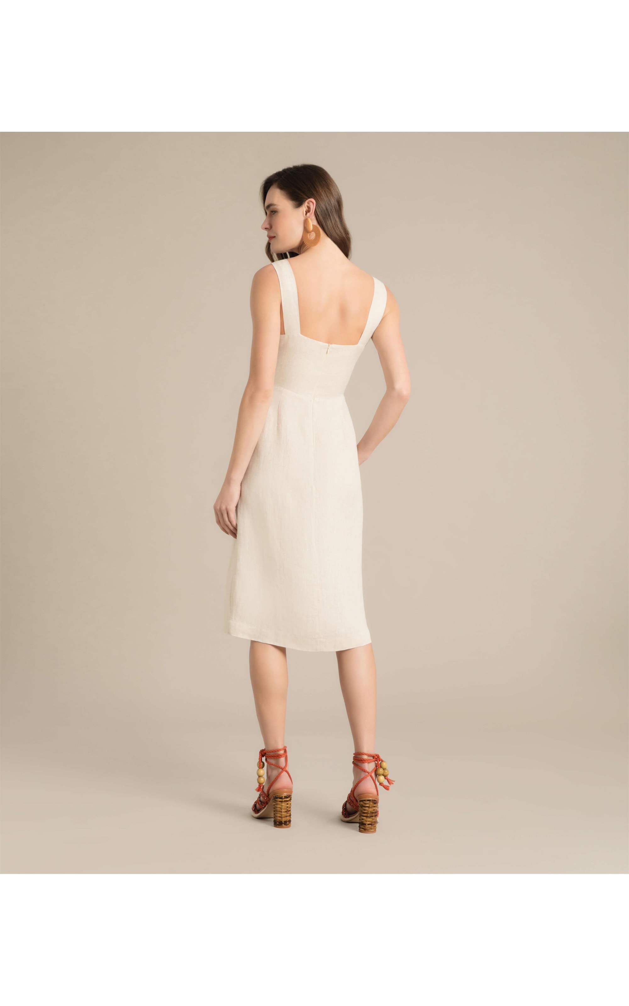 Vestido Puro Linho  Maru Natural