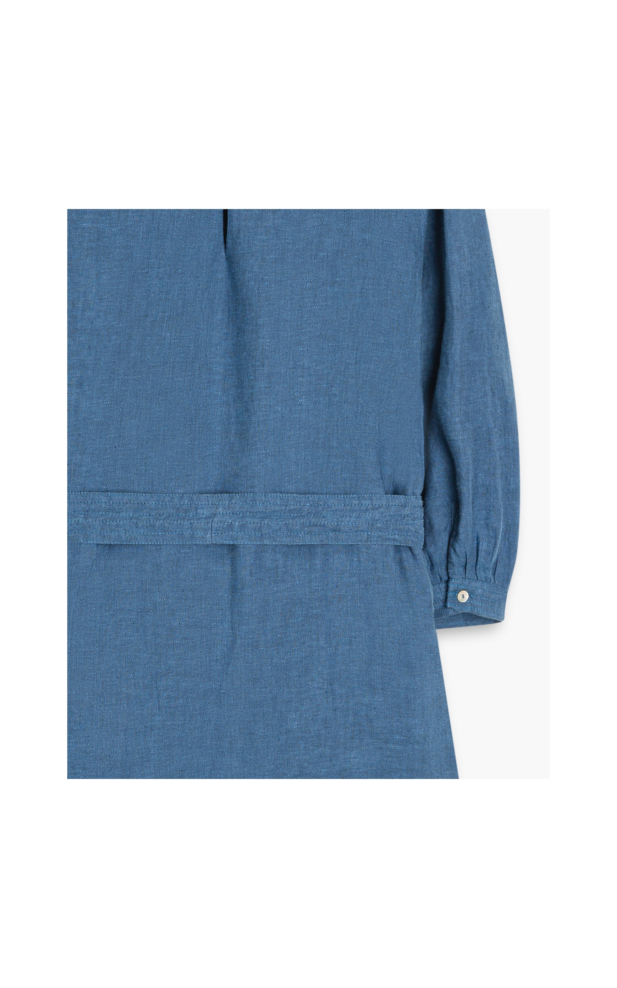 Vestido  Puro Linho  Moana  Azul Bic