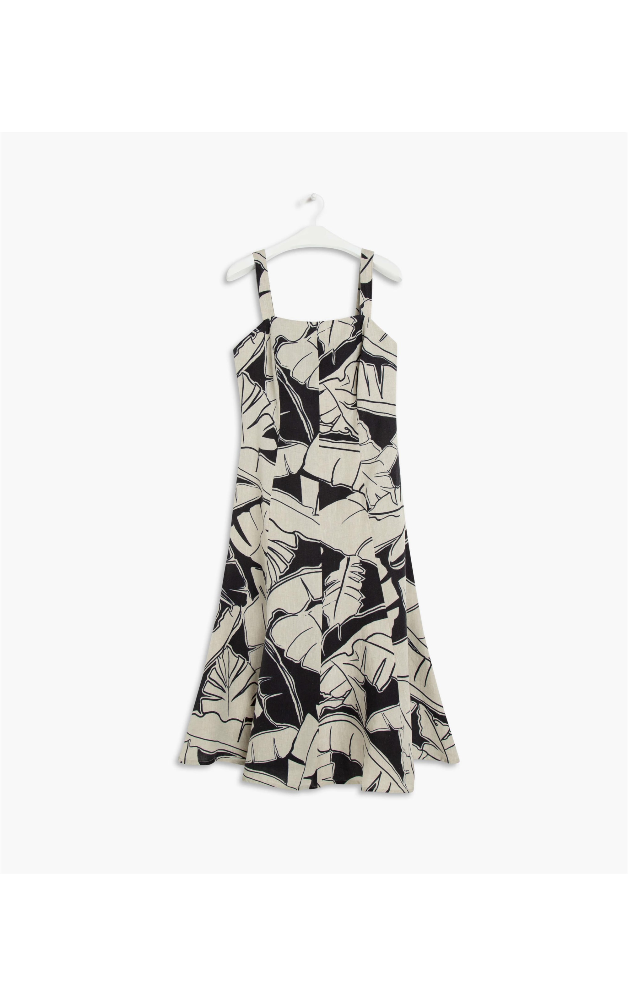 Vestido Puro Linho  Naples Marinho