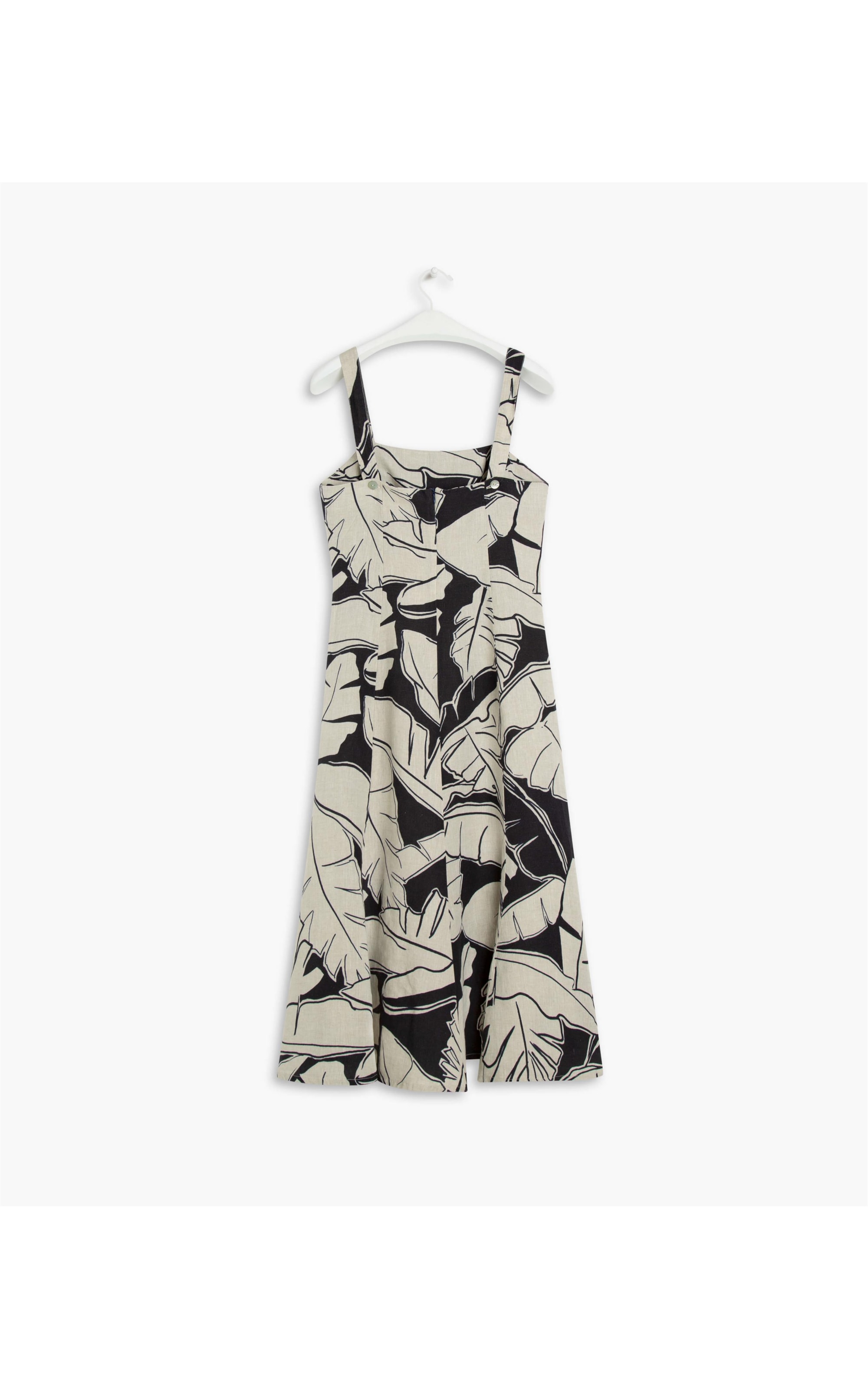 Vestido Puro Linho  Naples Marinho