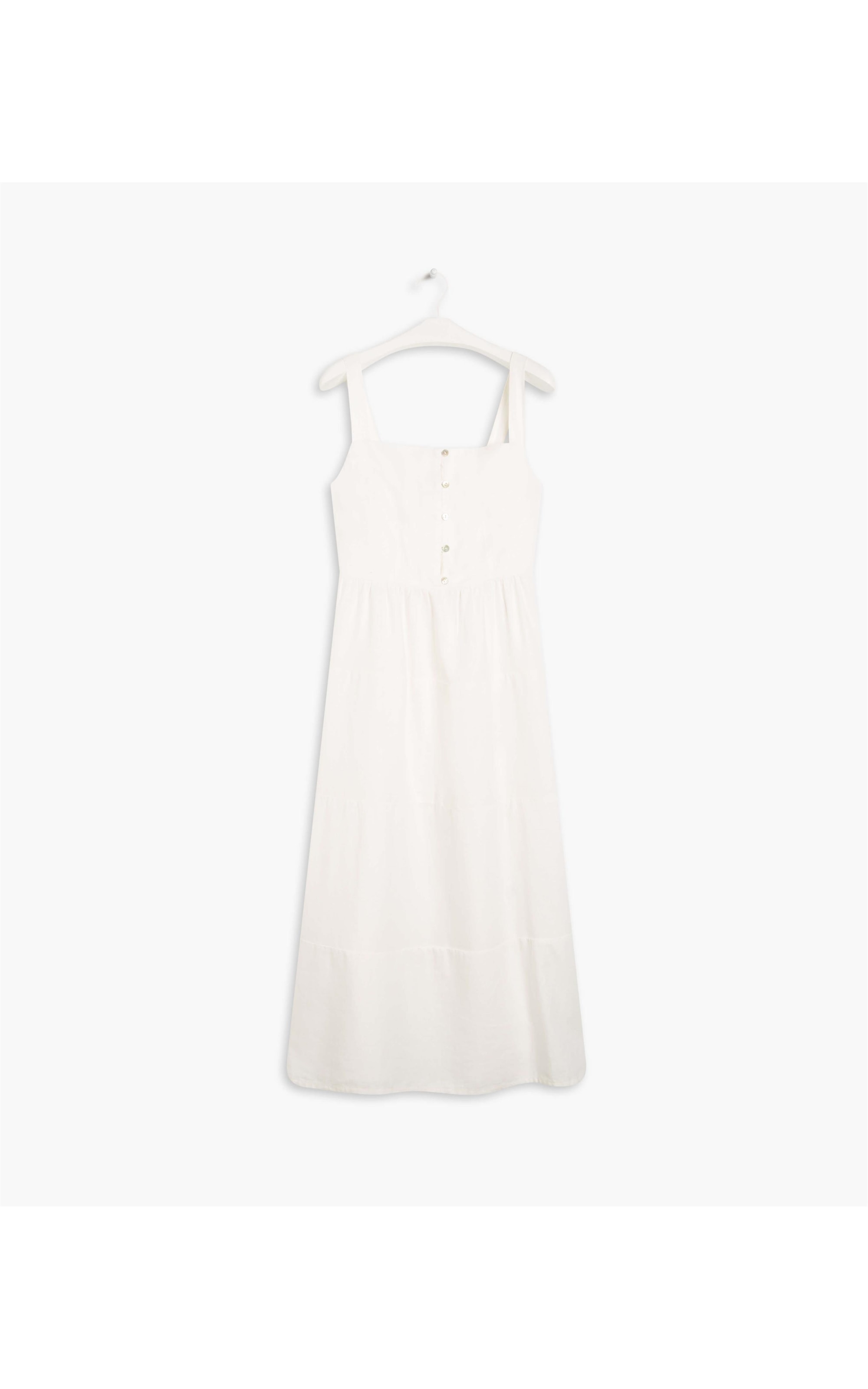 Vestido Puro Linho   Paris Off White