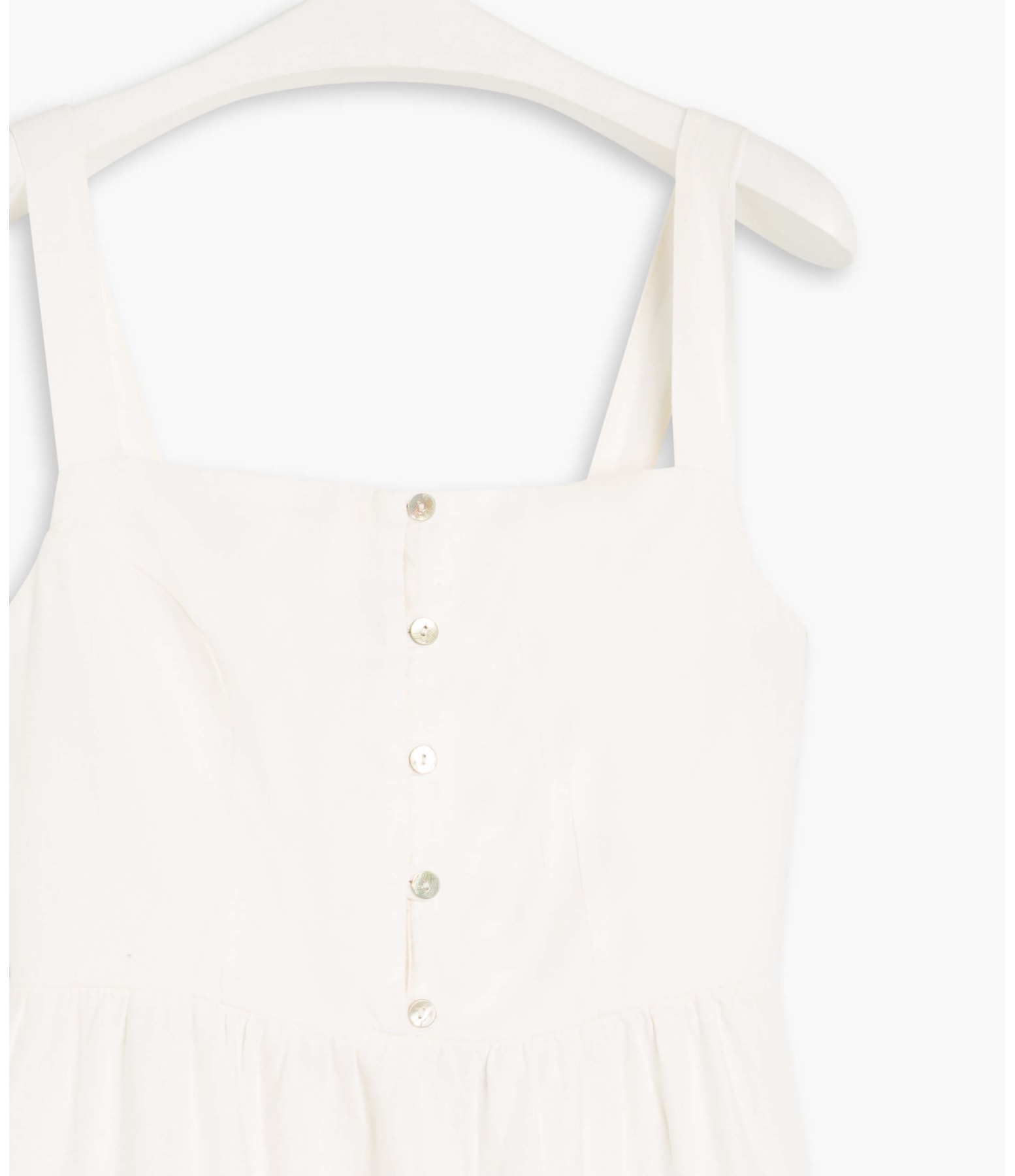 Vestido Puro Linho   Paris Off White