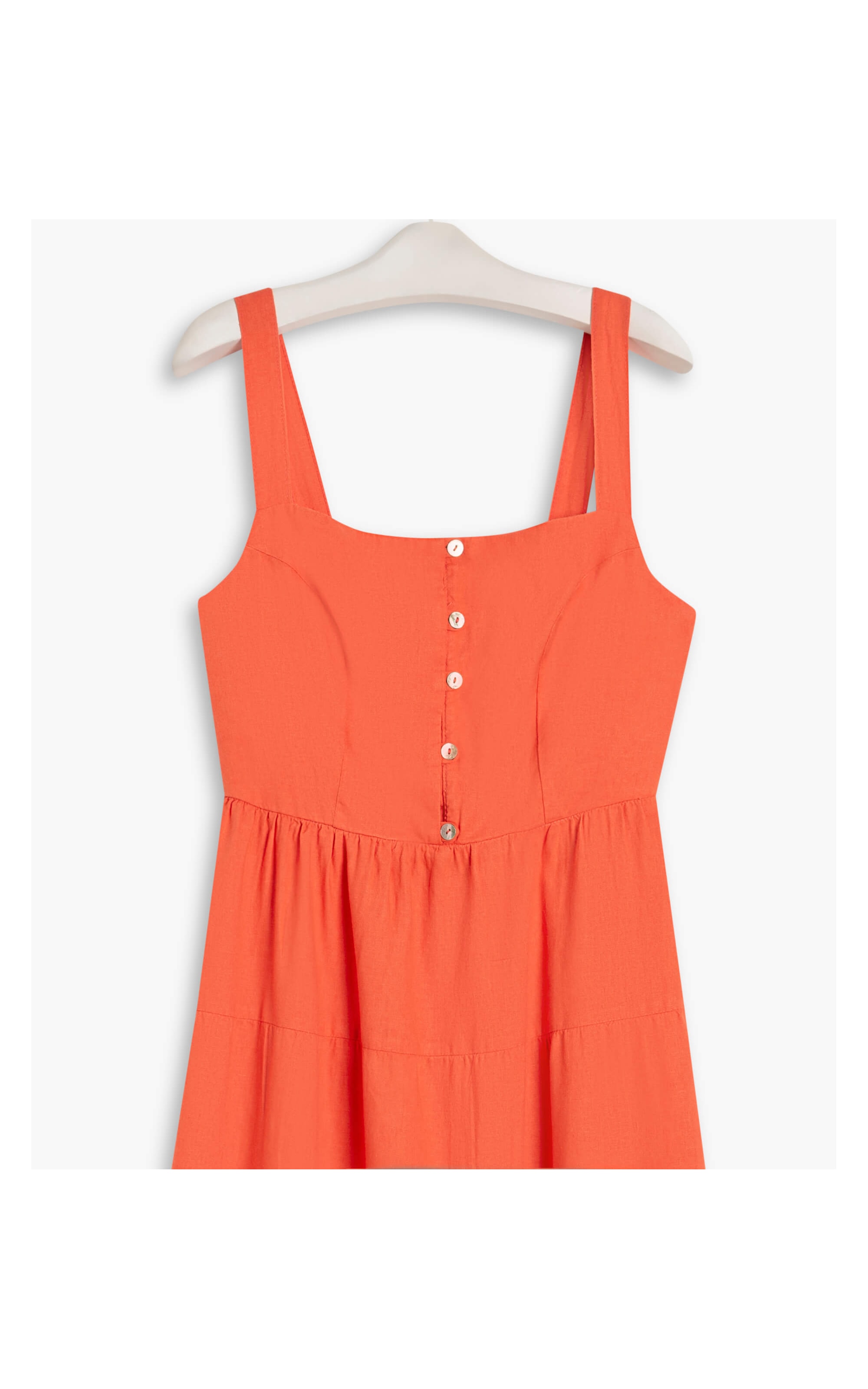 Vestido Puro Linho   Paris Salmao
