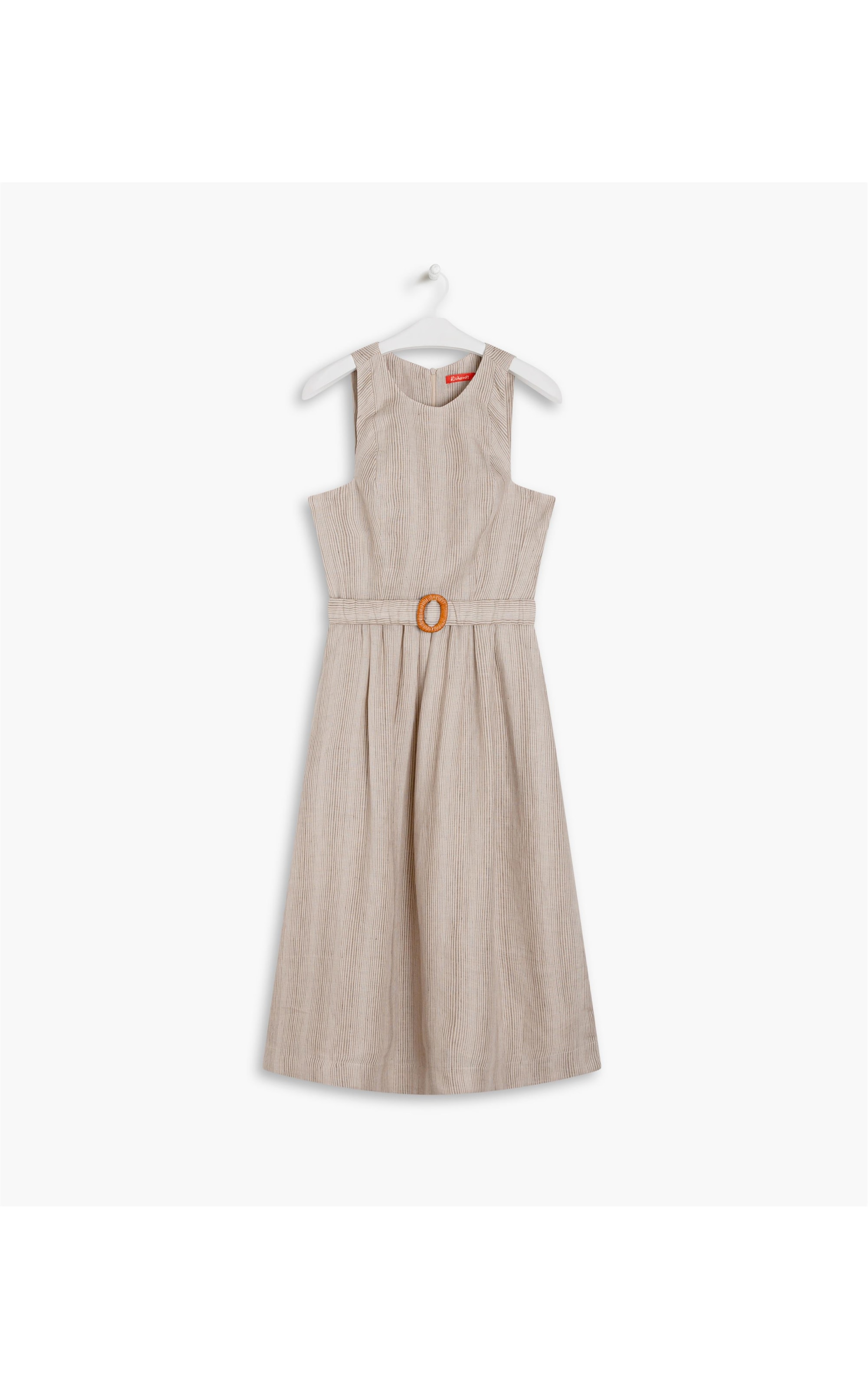  Vestido Puro Linho Pistache  Ft Listrado Sandy