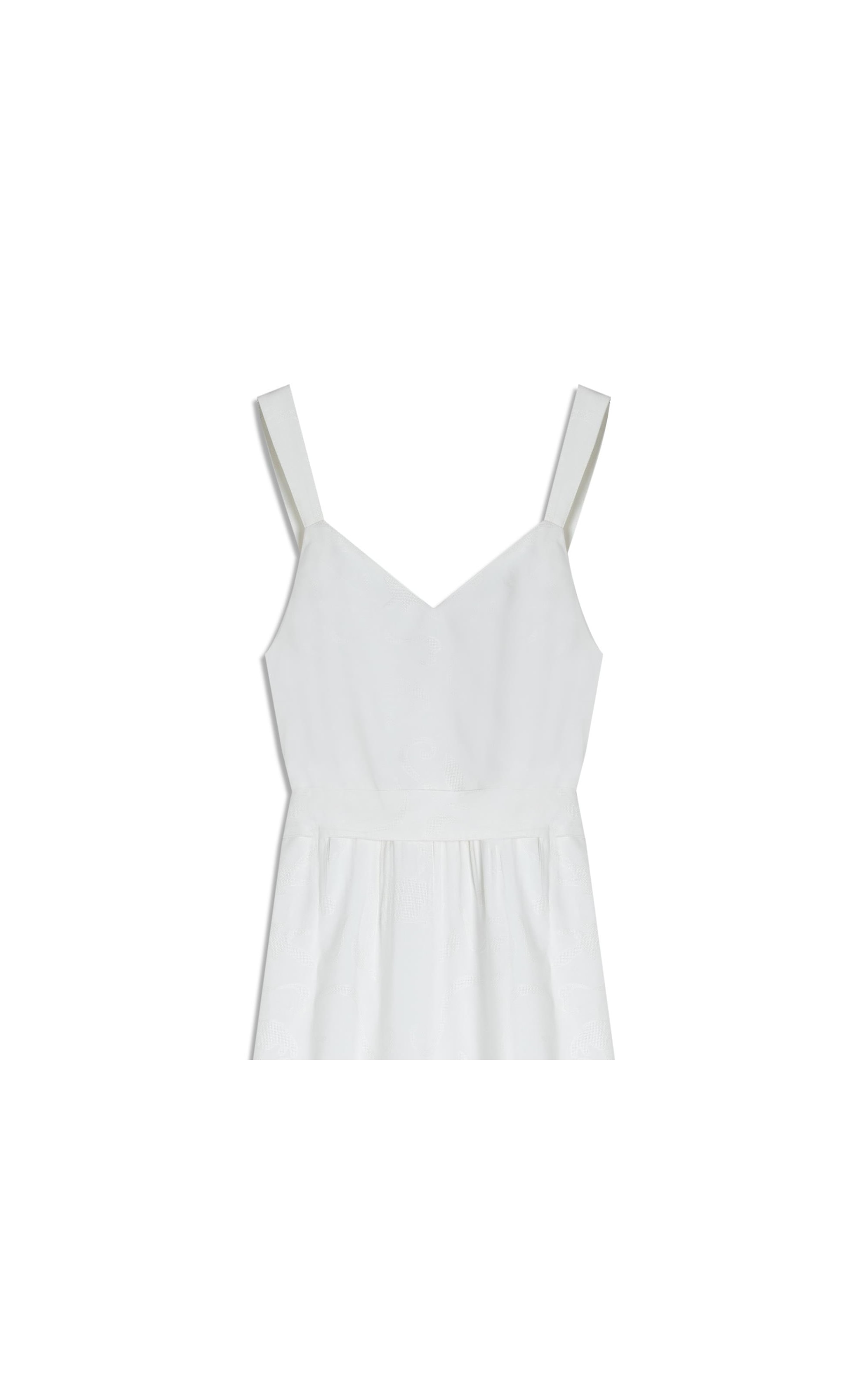 Vestido Solana Viscose Jacquard Branco