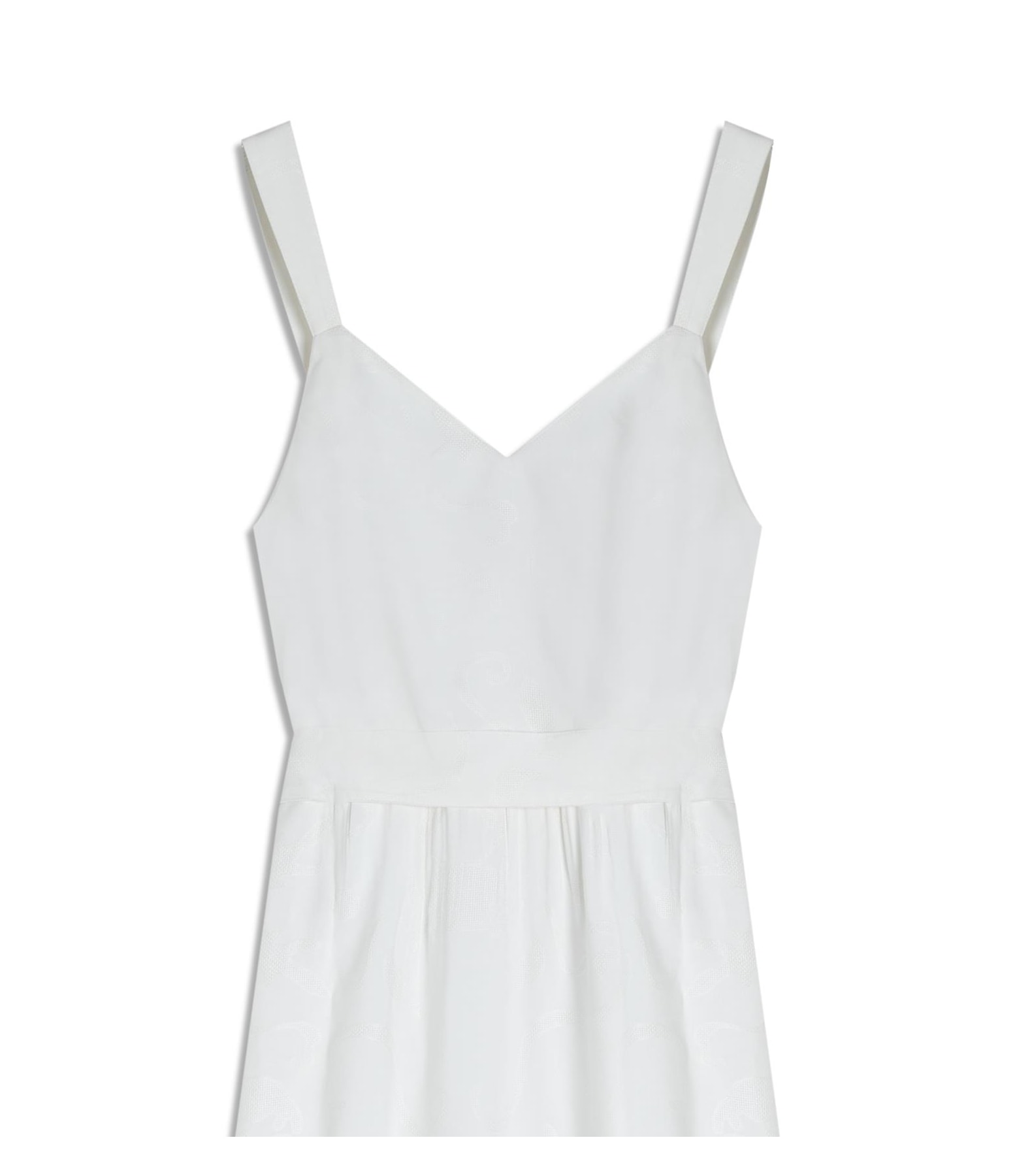 Vestido Solana Viscose Jacquard Branco