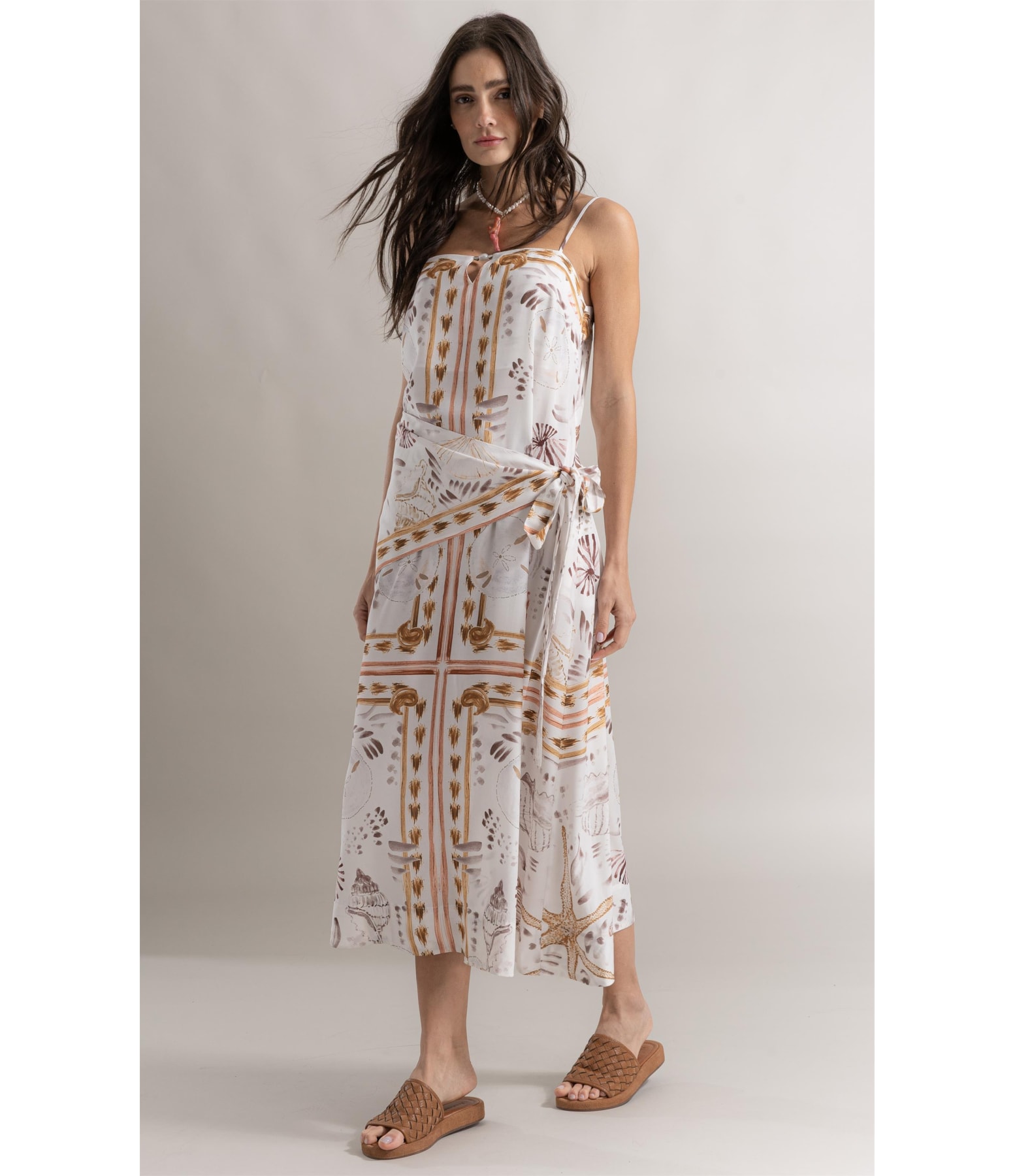 Vestido Sophi Lenço Coasting Branco