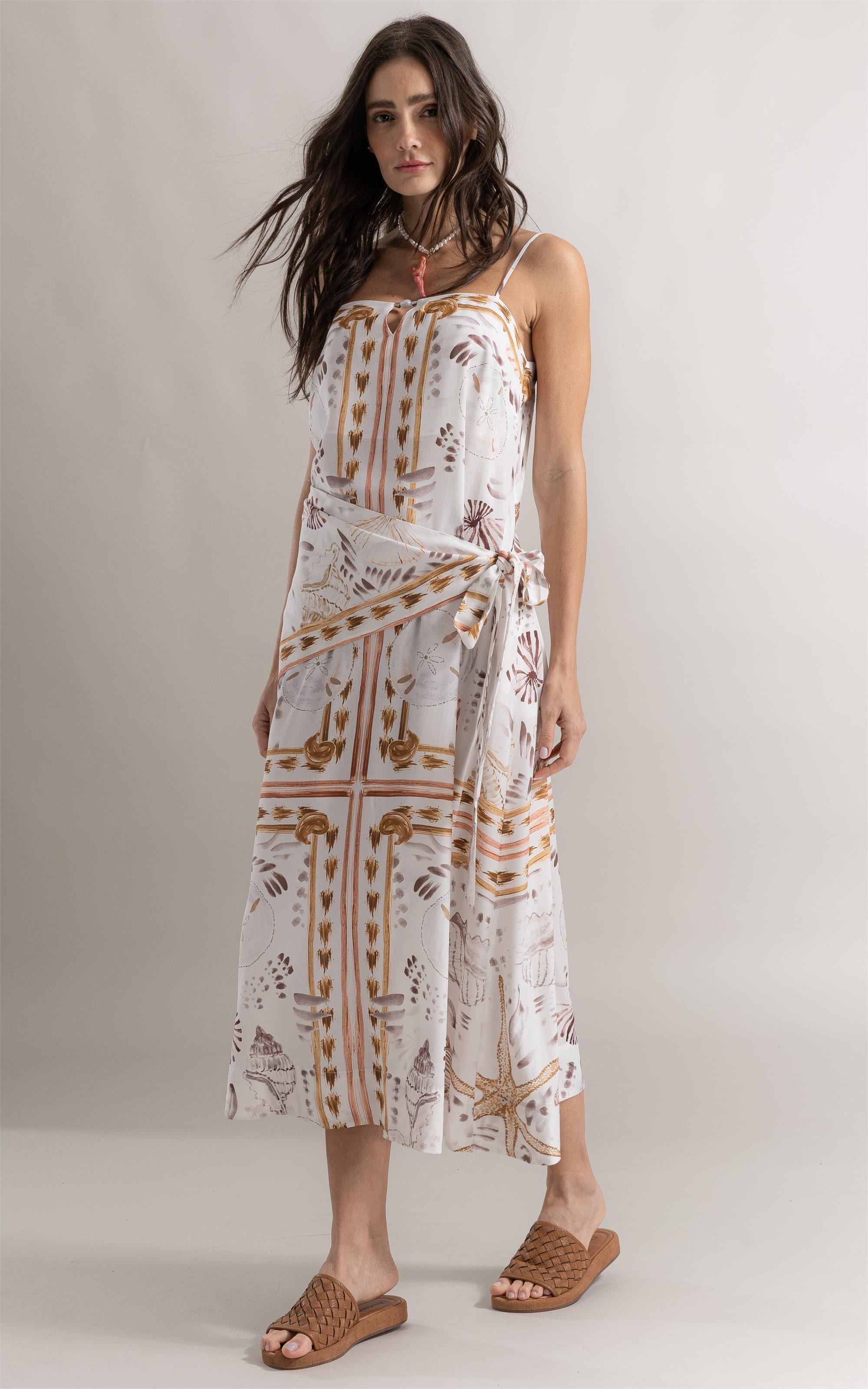 Vestido Sophi Lenço Coasting Branco