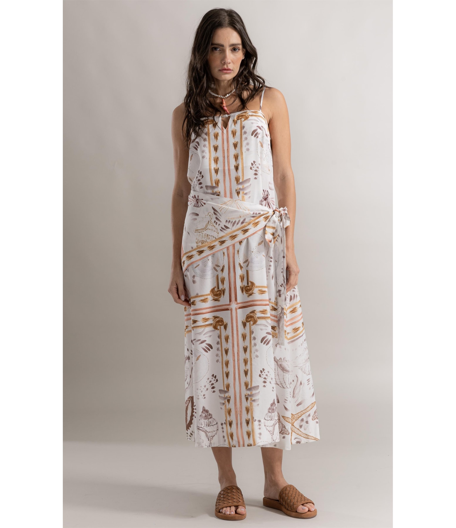 Vestido Sophi Lenço Coasting Branco