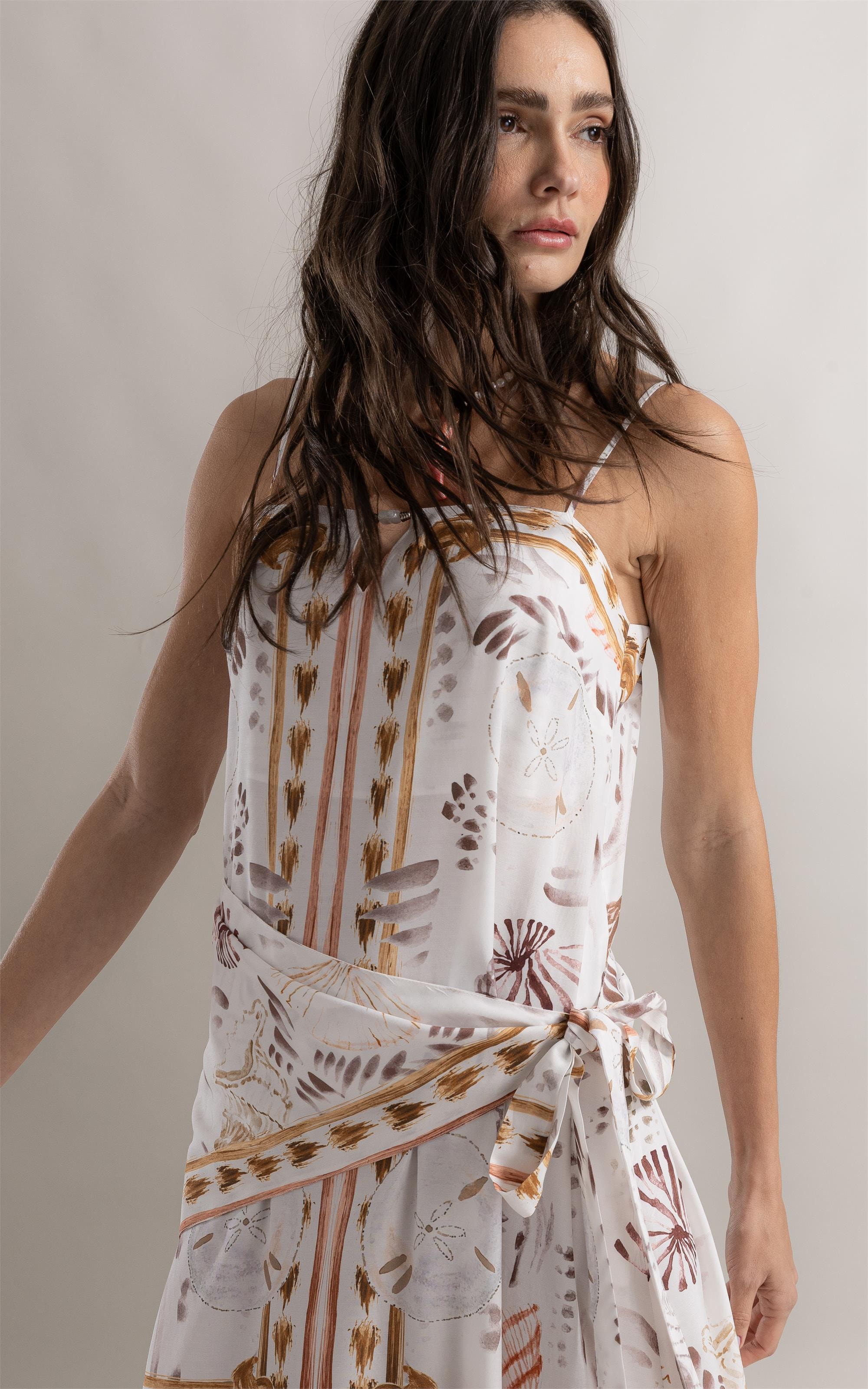 Vestido Sophi Lenço Coasting Branco