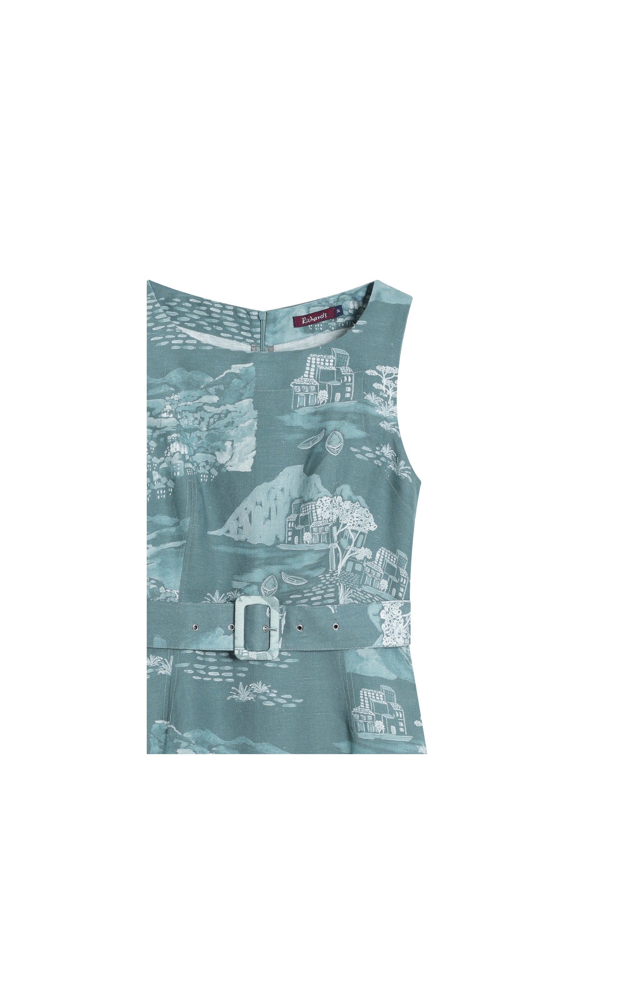 Vestido Stella Est Paesaggio Verde Army