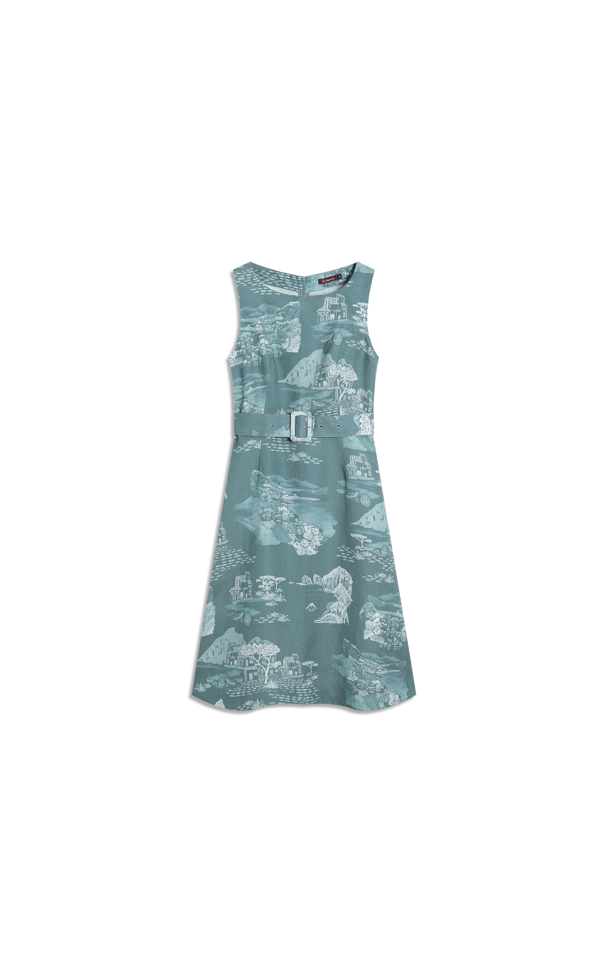 Vestido Stella Est Paesaggio Verde Army