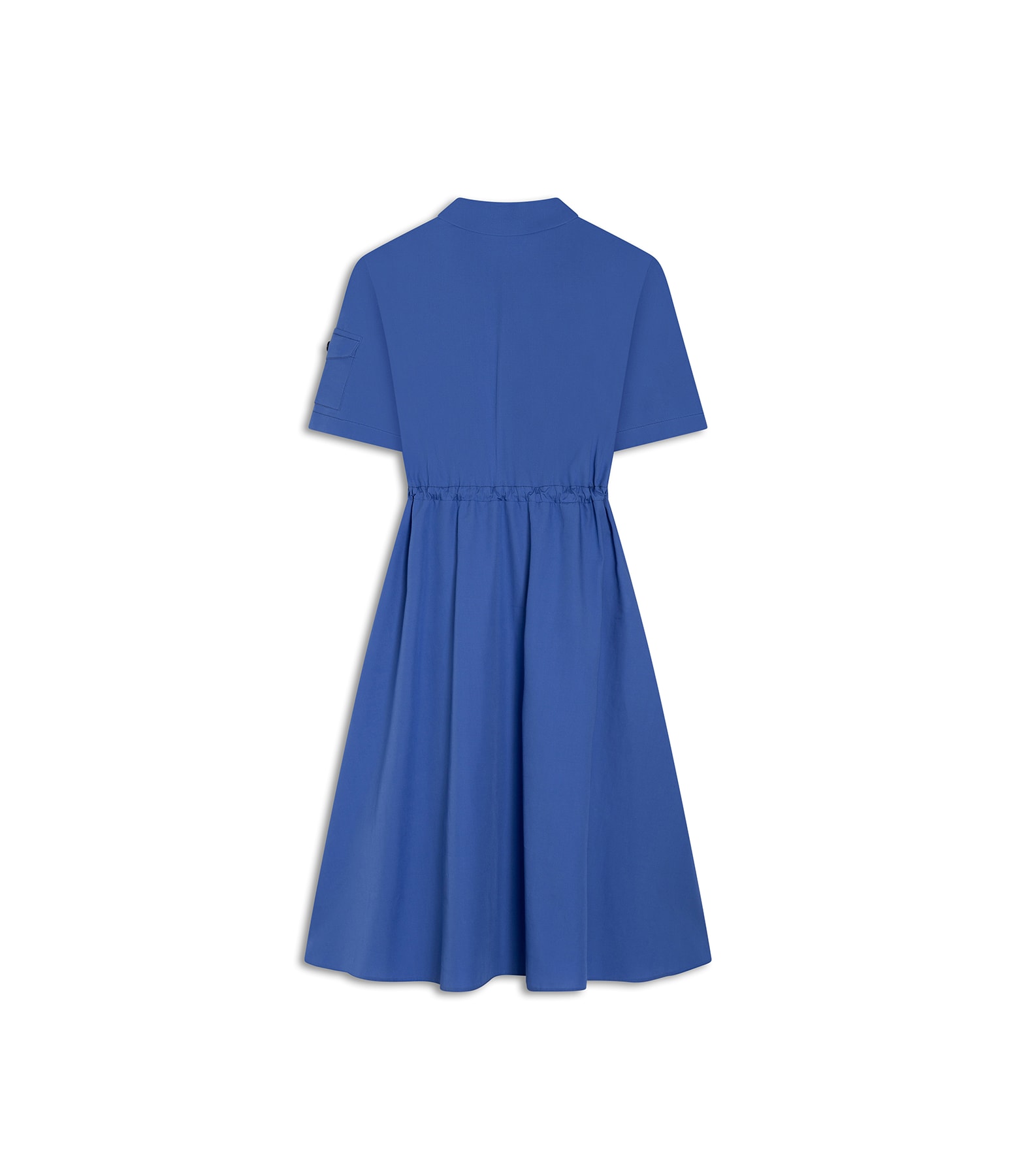  Vestido Suri Algodao Liso Azul Bic