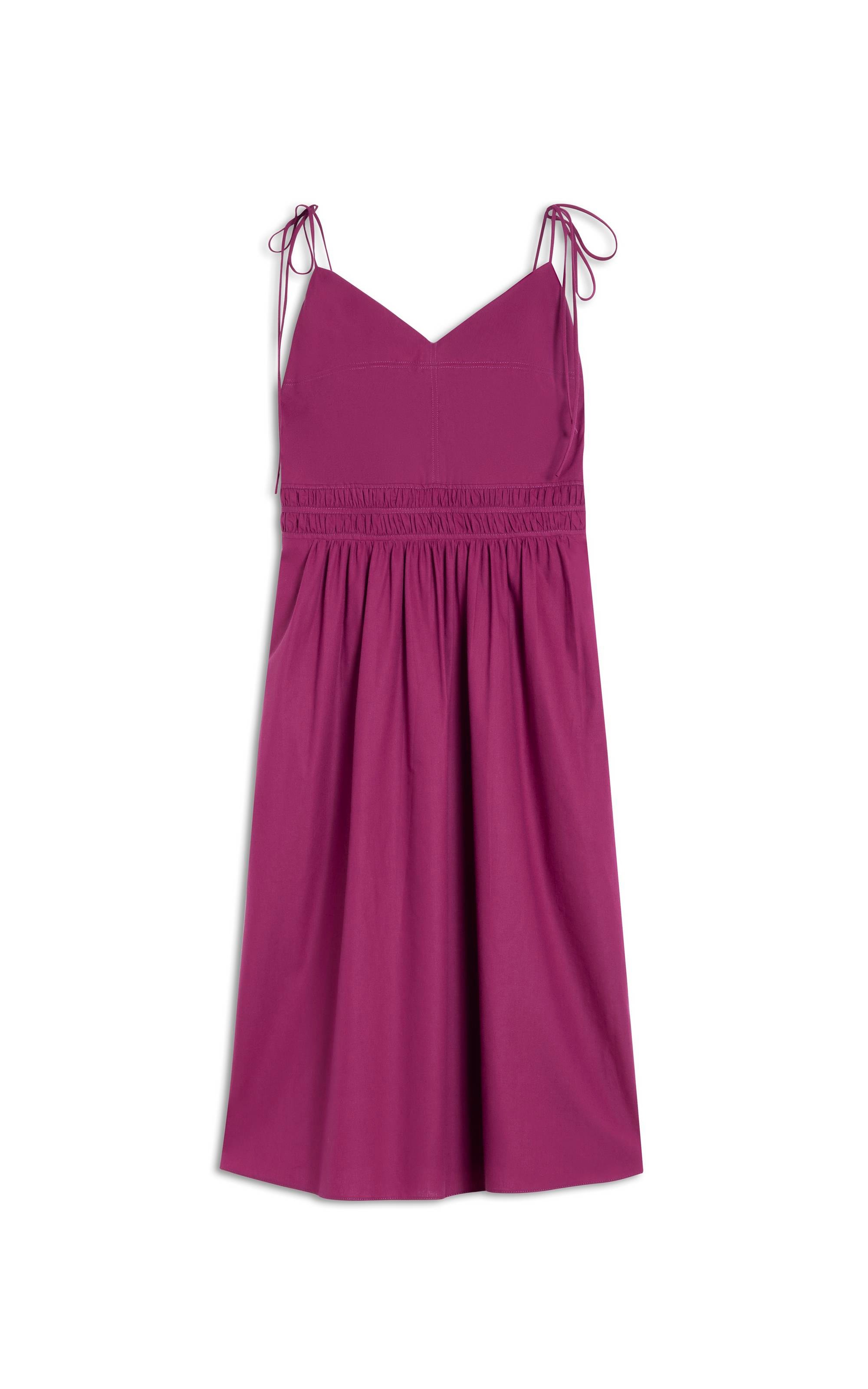 Vestido Taipe Algodao Liso Violeta