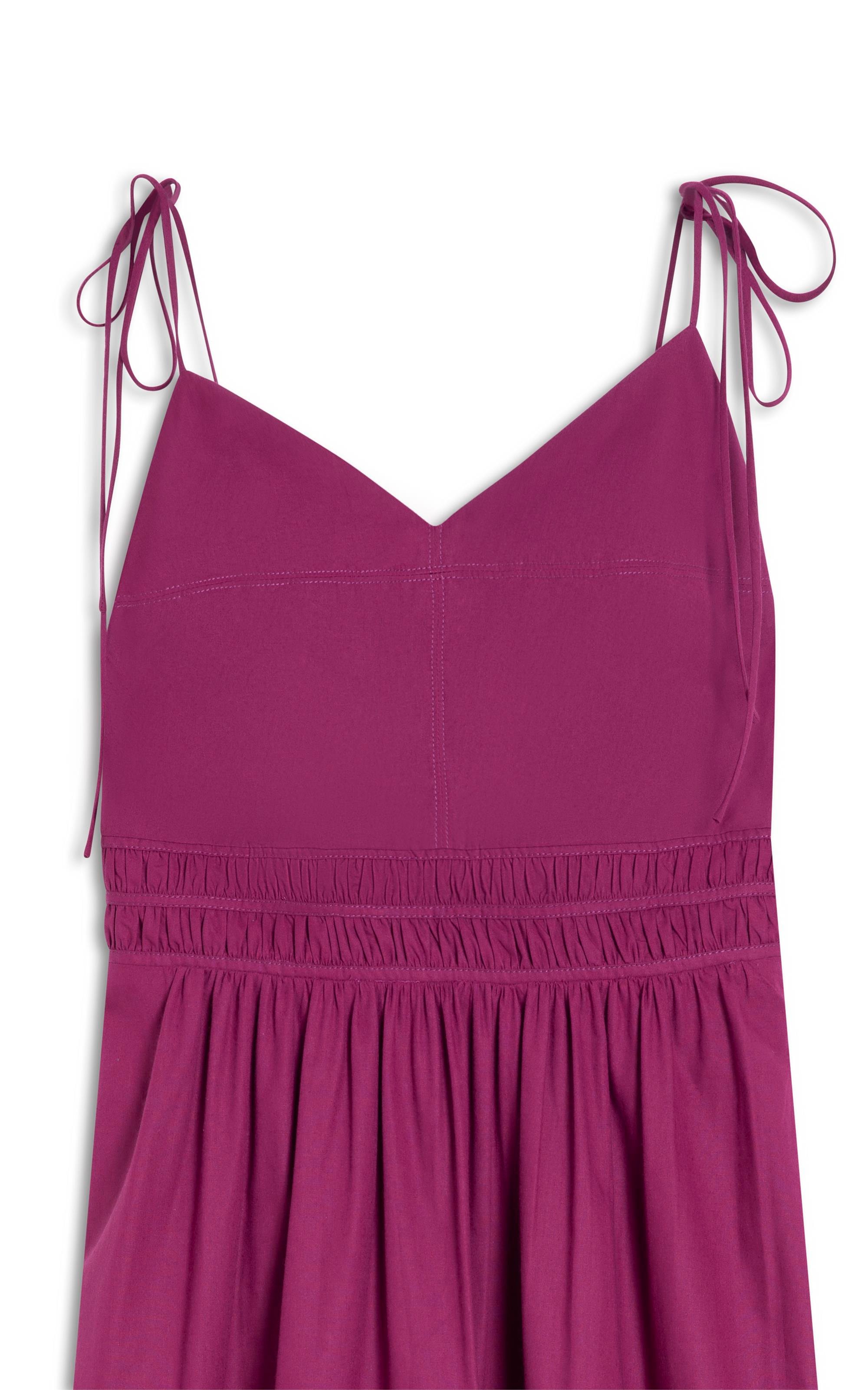 Vestido Taipe Algodao Liso Violeta