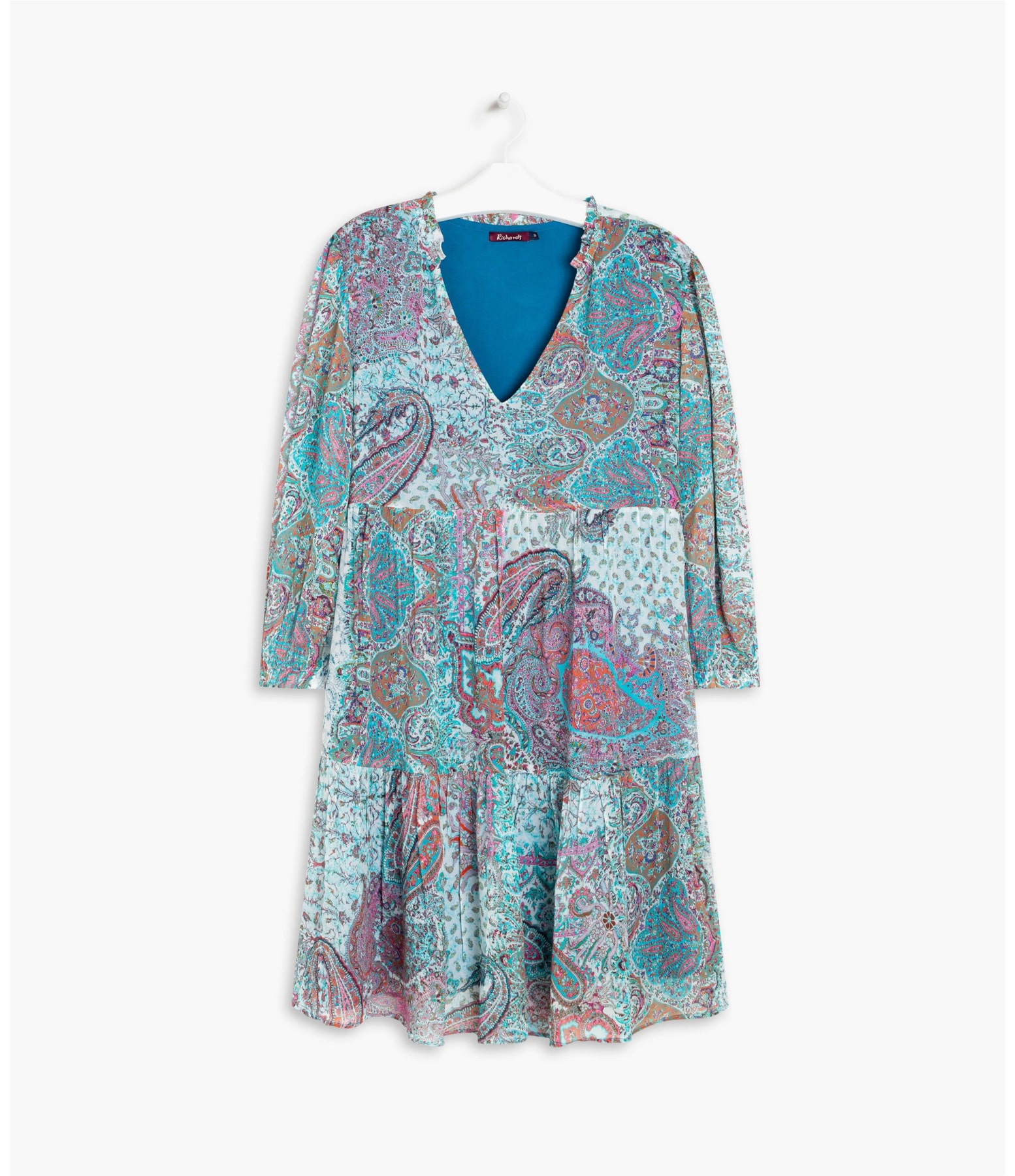 Vestido Tasman Est Boho Flower Verde Claro