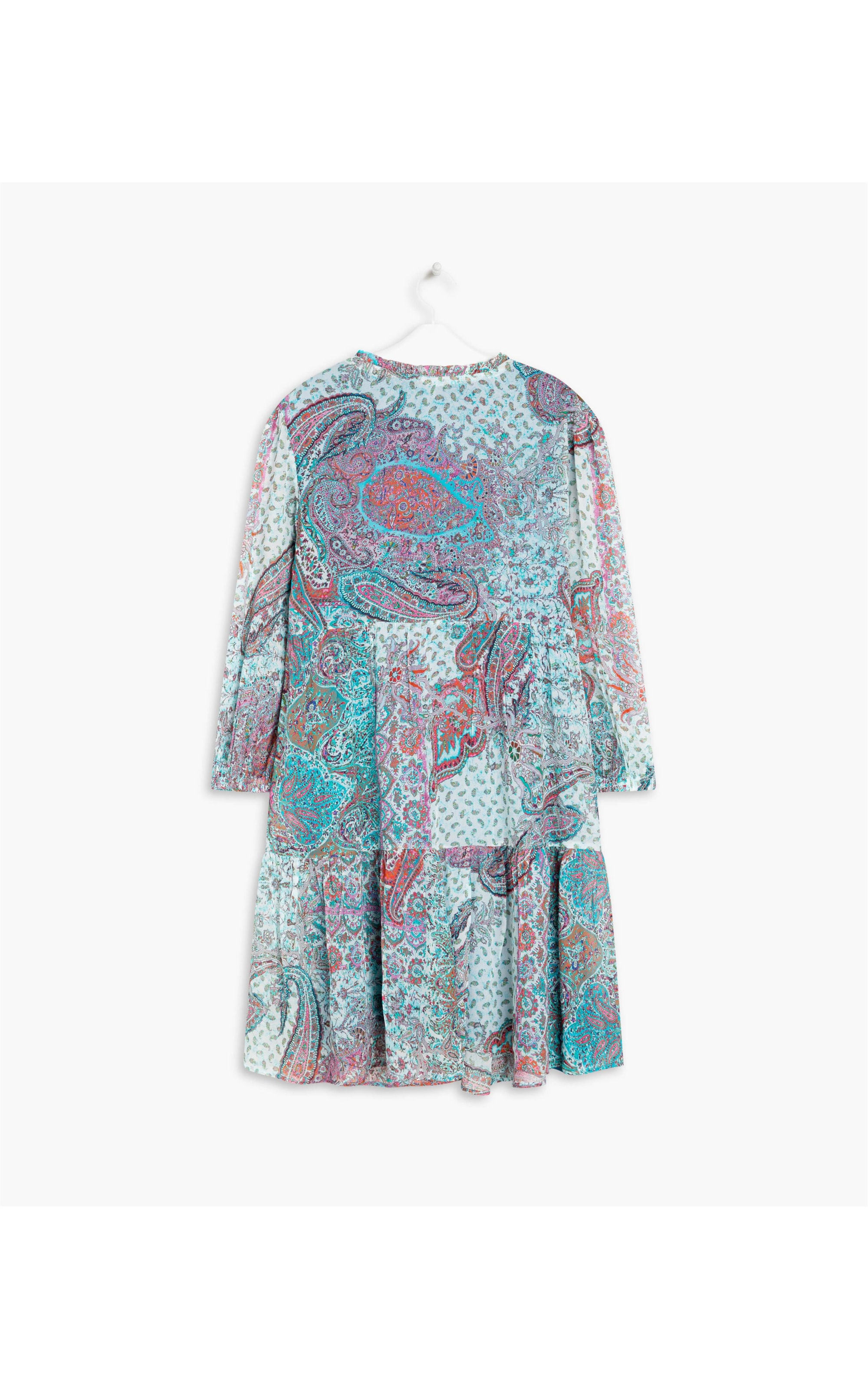 Vestido Tasman Est Boho Flower Verde Claro
