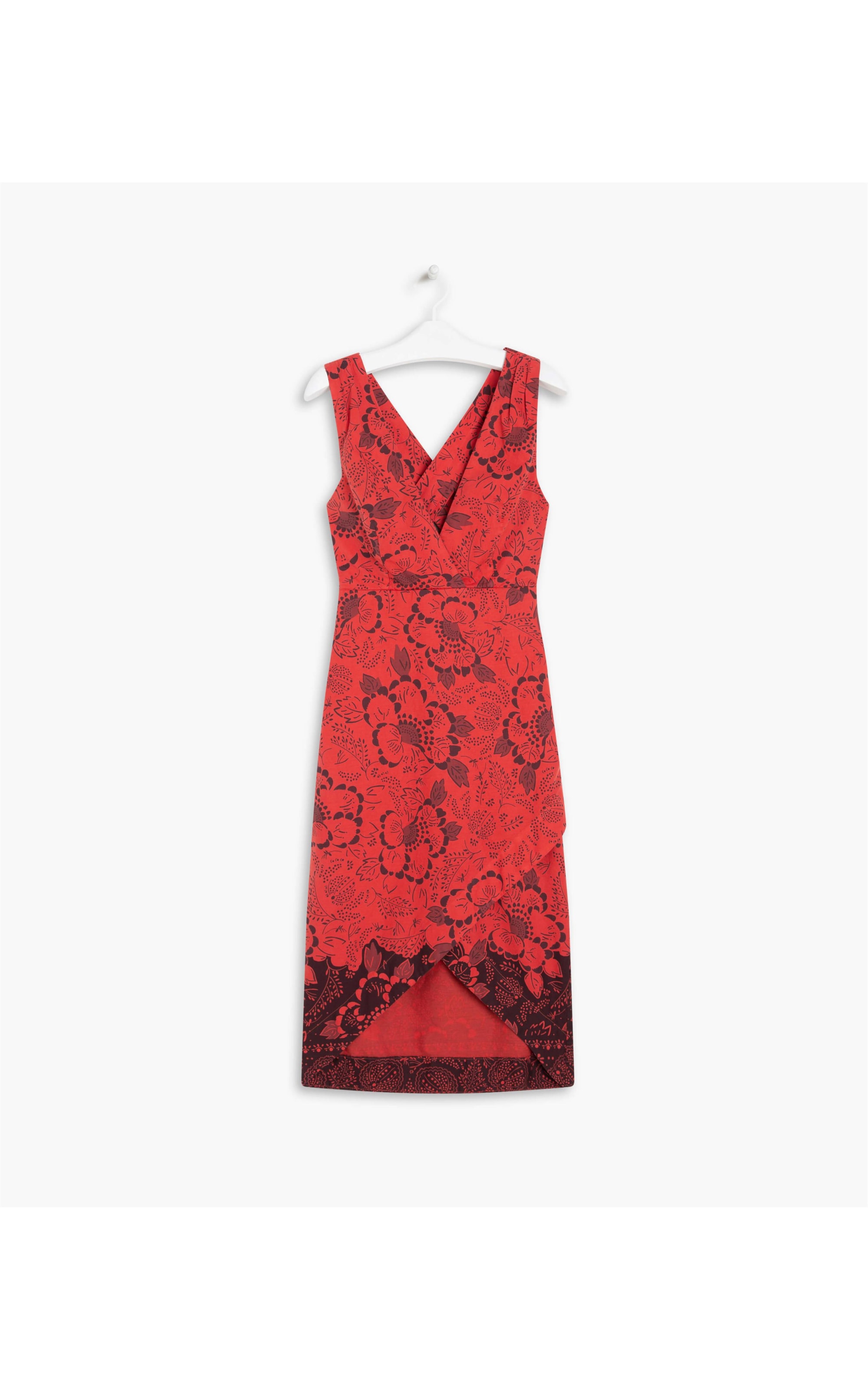 Vestido Tereza Algodão Est Bandana Gd Cereja