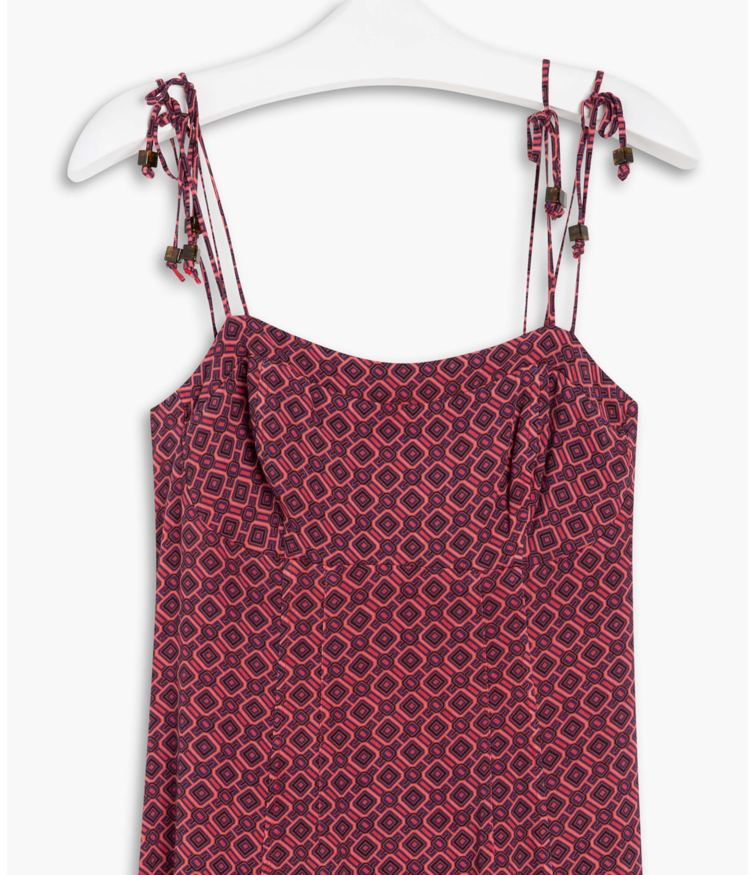 Vestido Teva Est. Gravataria Cereja
