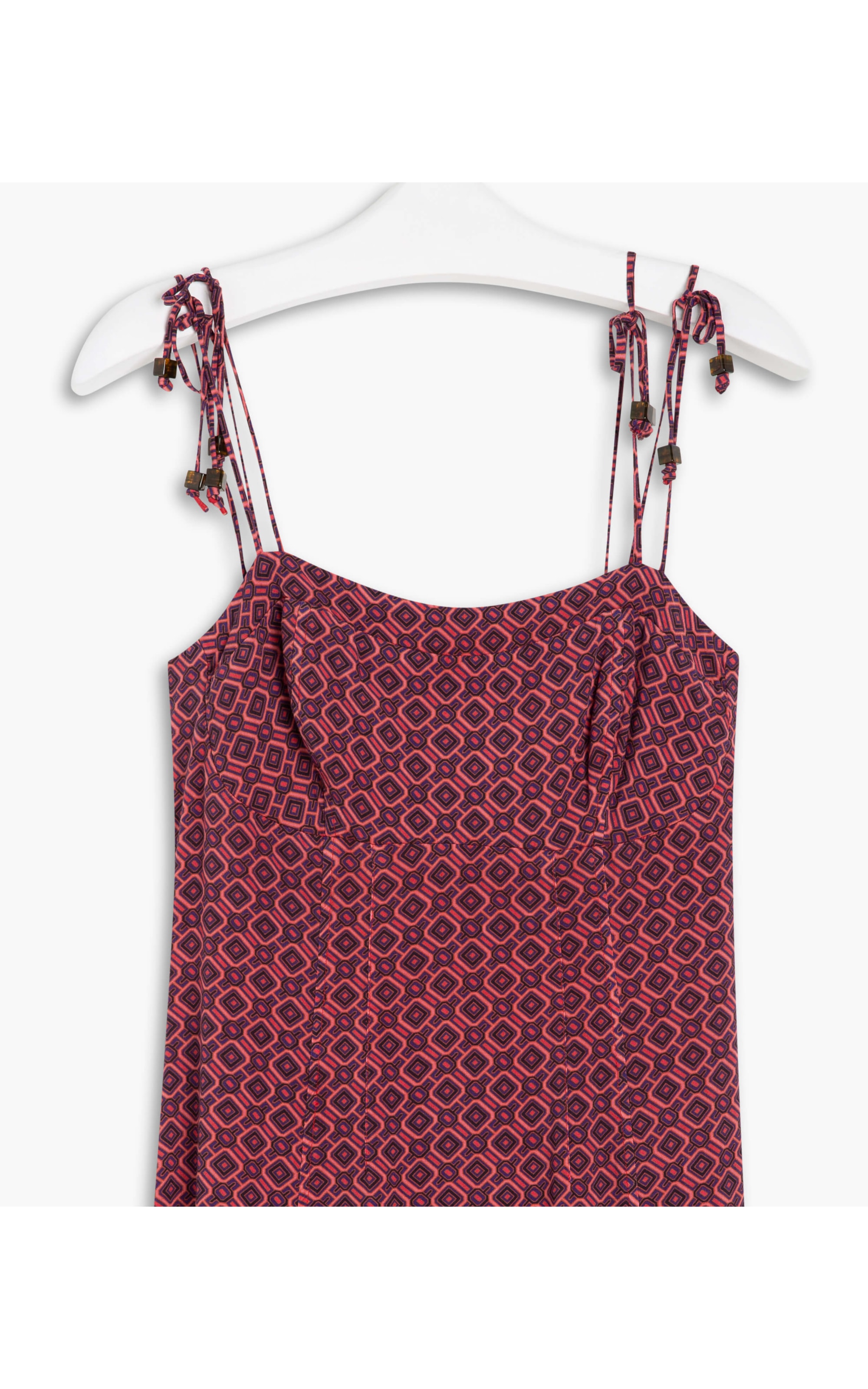 Vestido Teva Est. Gravataria Cereja