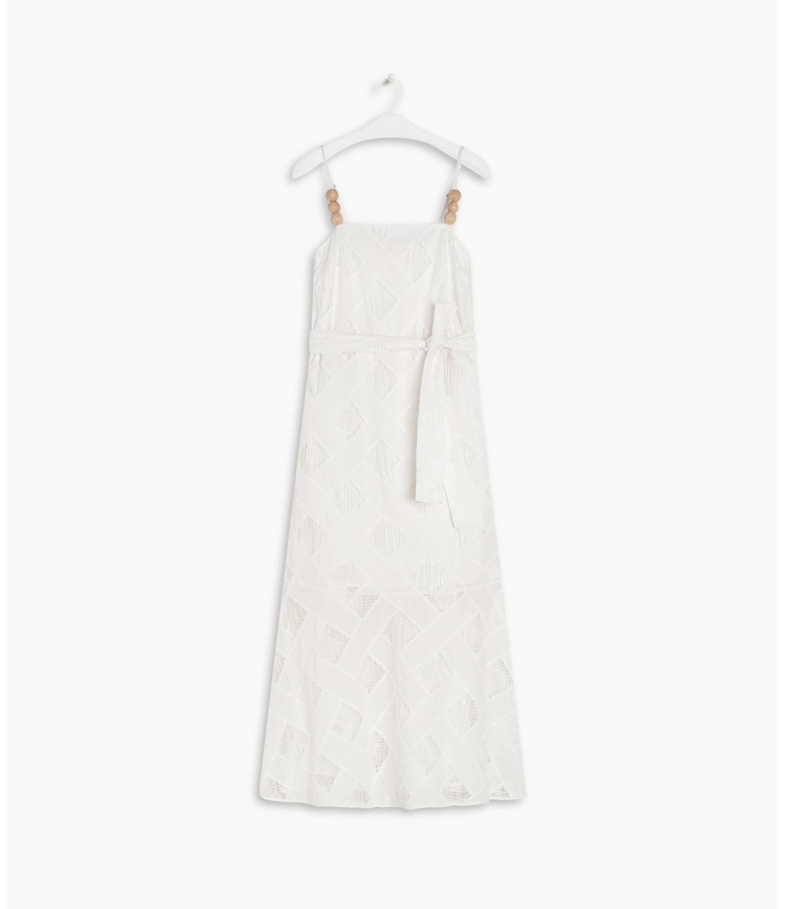 Vestido Thai Algodao Bordado Branco