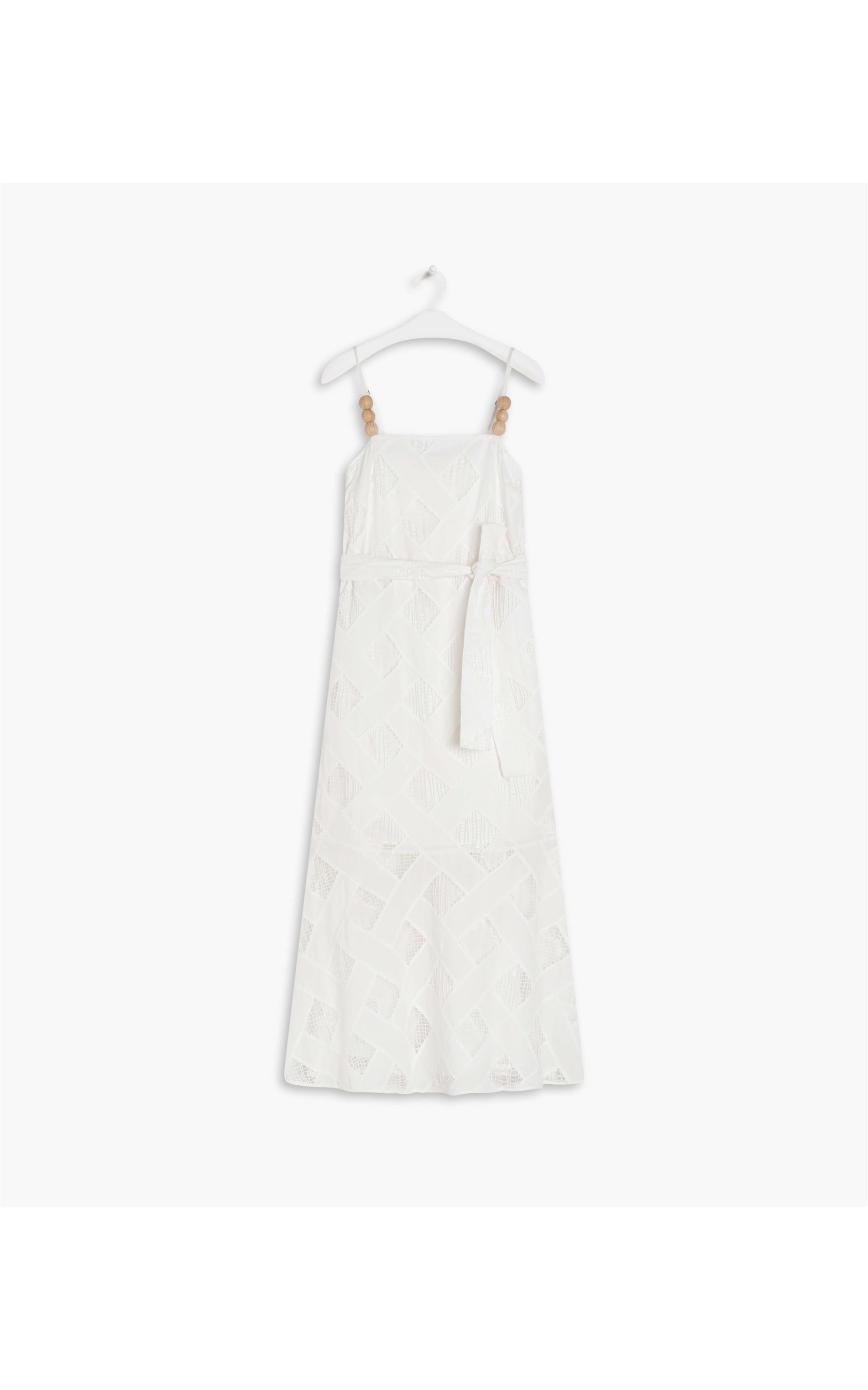 Vestido Thai Algodao Bordado Branco