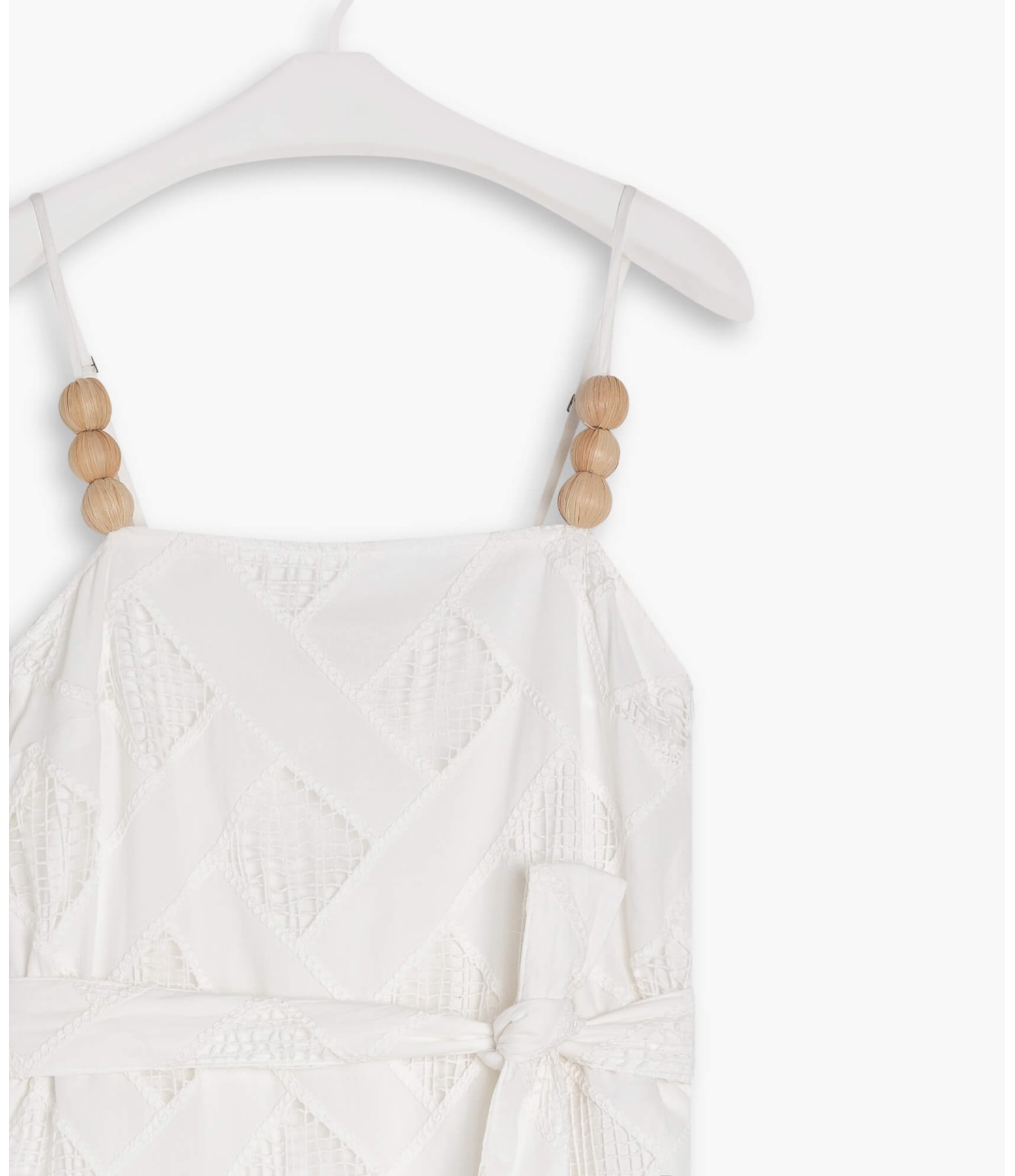 Vestido Thai Algodao Bordado Branco