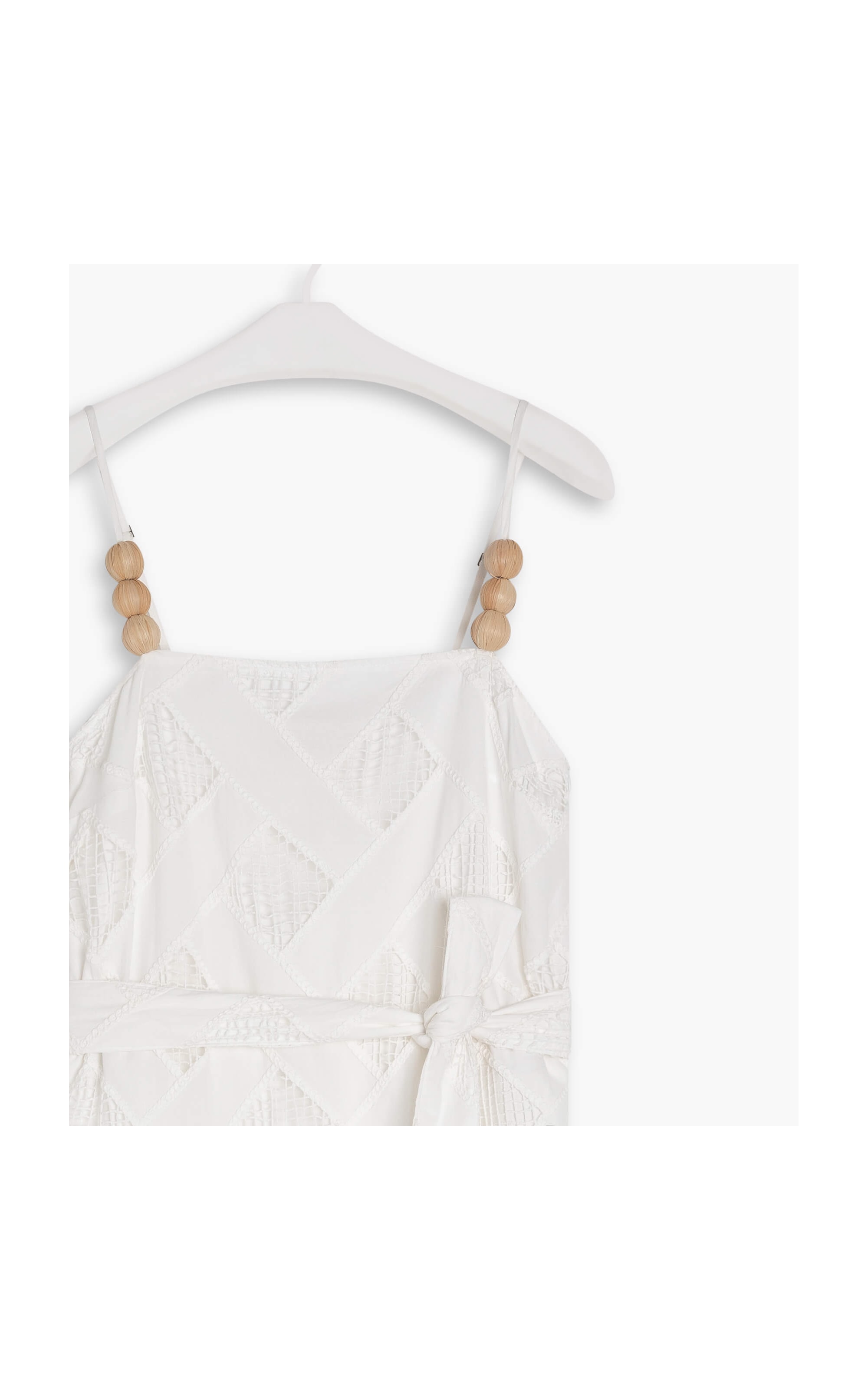 Vestido Thai Algodao Bordado Branco
